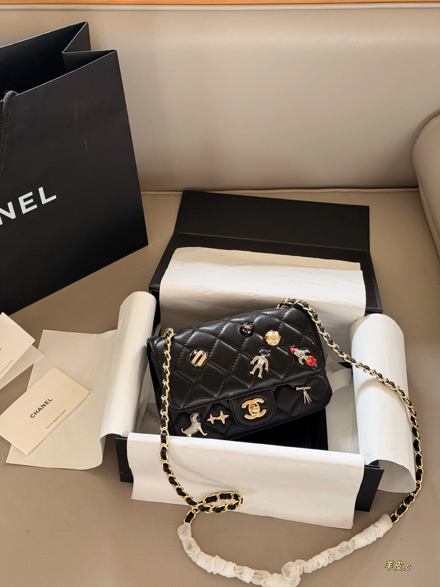 Chanel Spring/Summer 2026 New Arrival CF Bag with Astronaut Badge