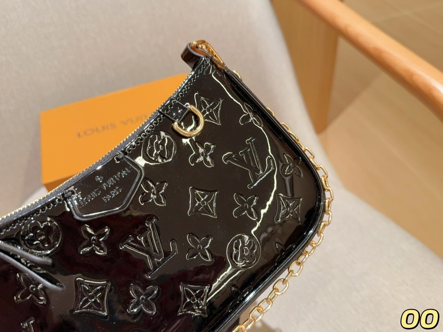 LV Patent Leather Mahjong Bag