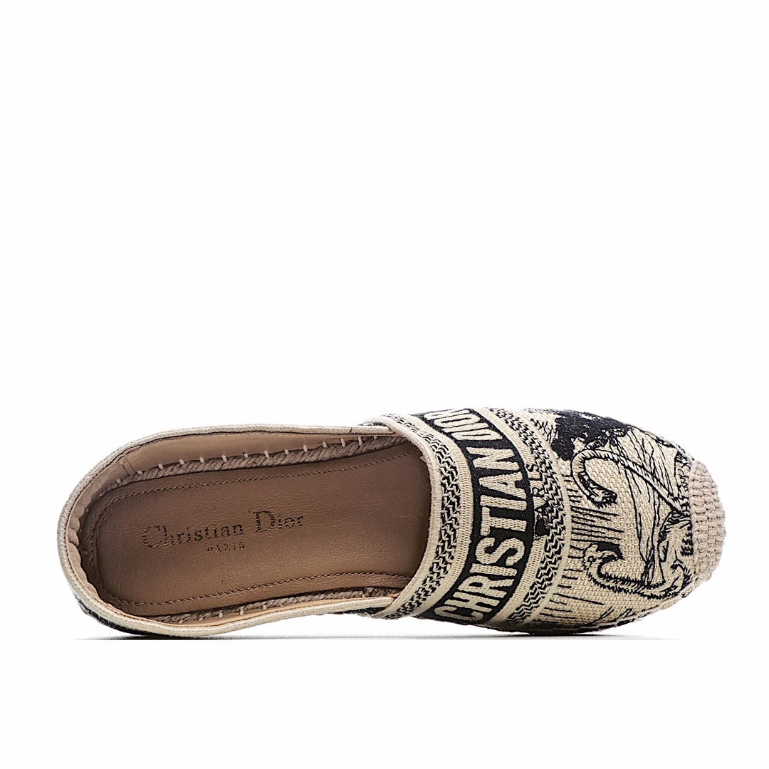 Dior Granville 20ss Fisherman's Half Slippers