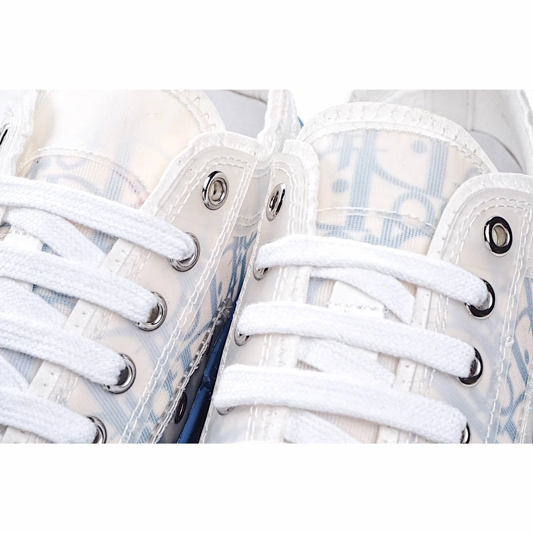 Dior B23 Oblique Slip-on Low Top Sneakers Sheer Print Sneakers