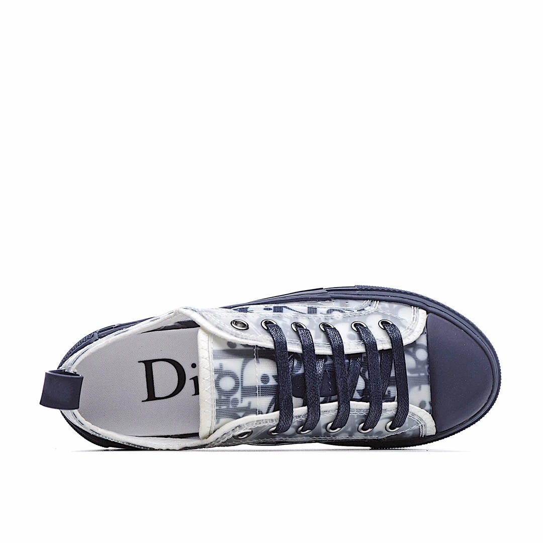 Dior B23 Oblique Slip-on Low Top Sneakers Sheer Print Sneakers
