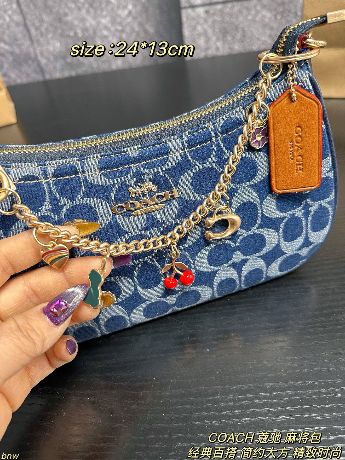 Coach Demin Teri Loop Bag