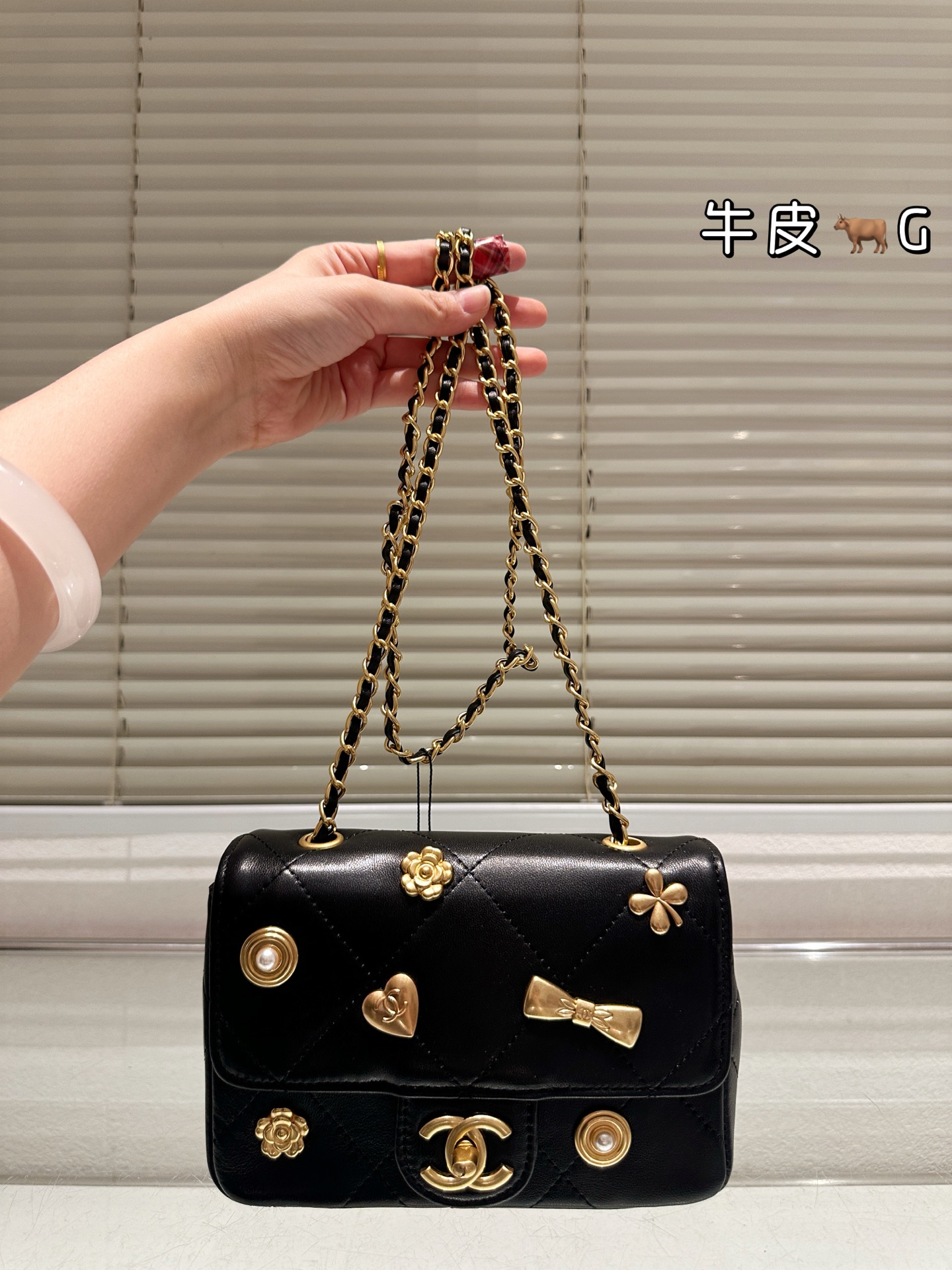 Chanel 25K Black Bow Handbag