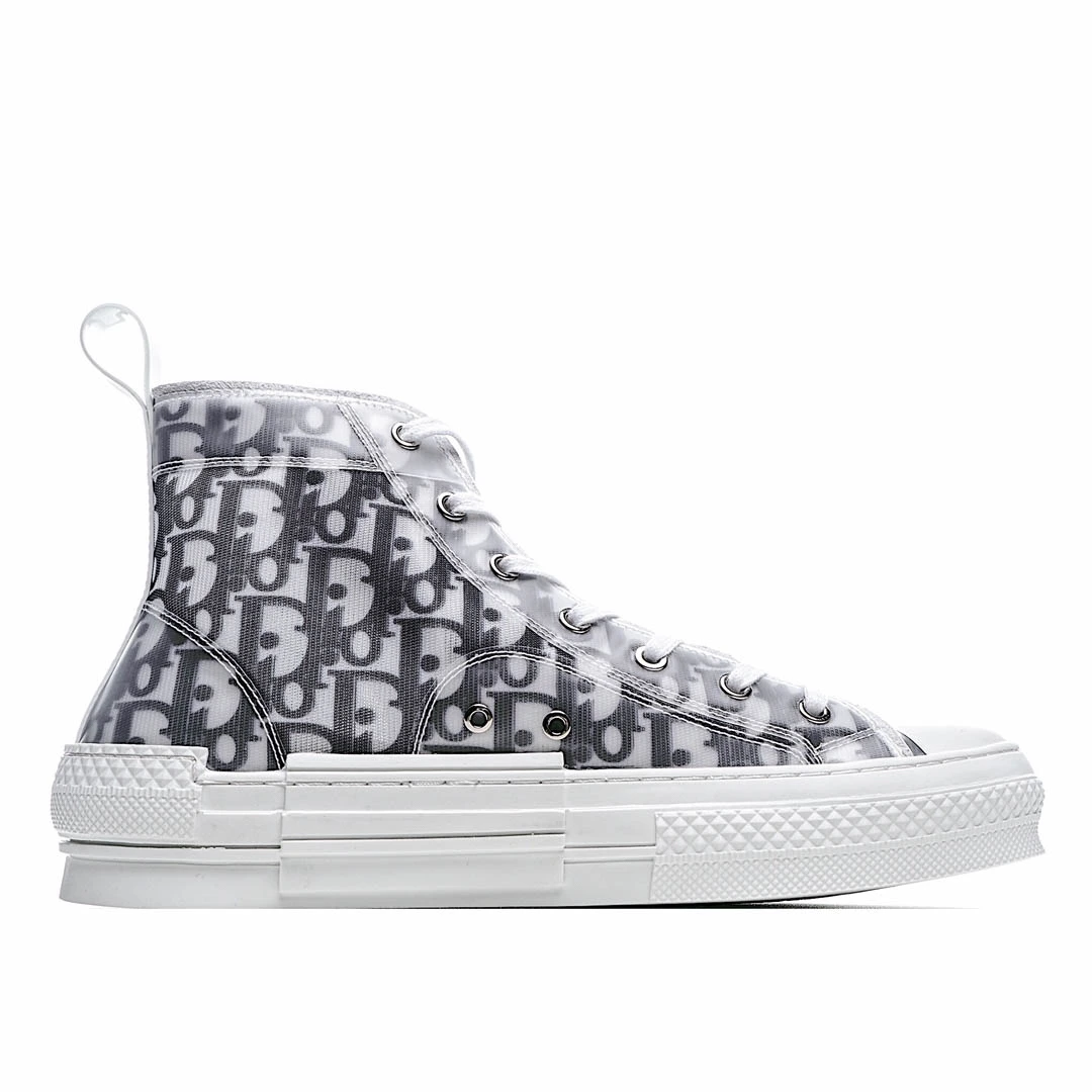 Dior B23 Oblique Slip-on Low Top Sneakers Sheer Print Sneakers