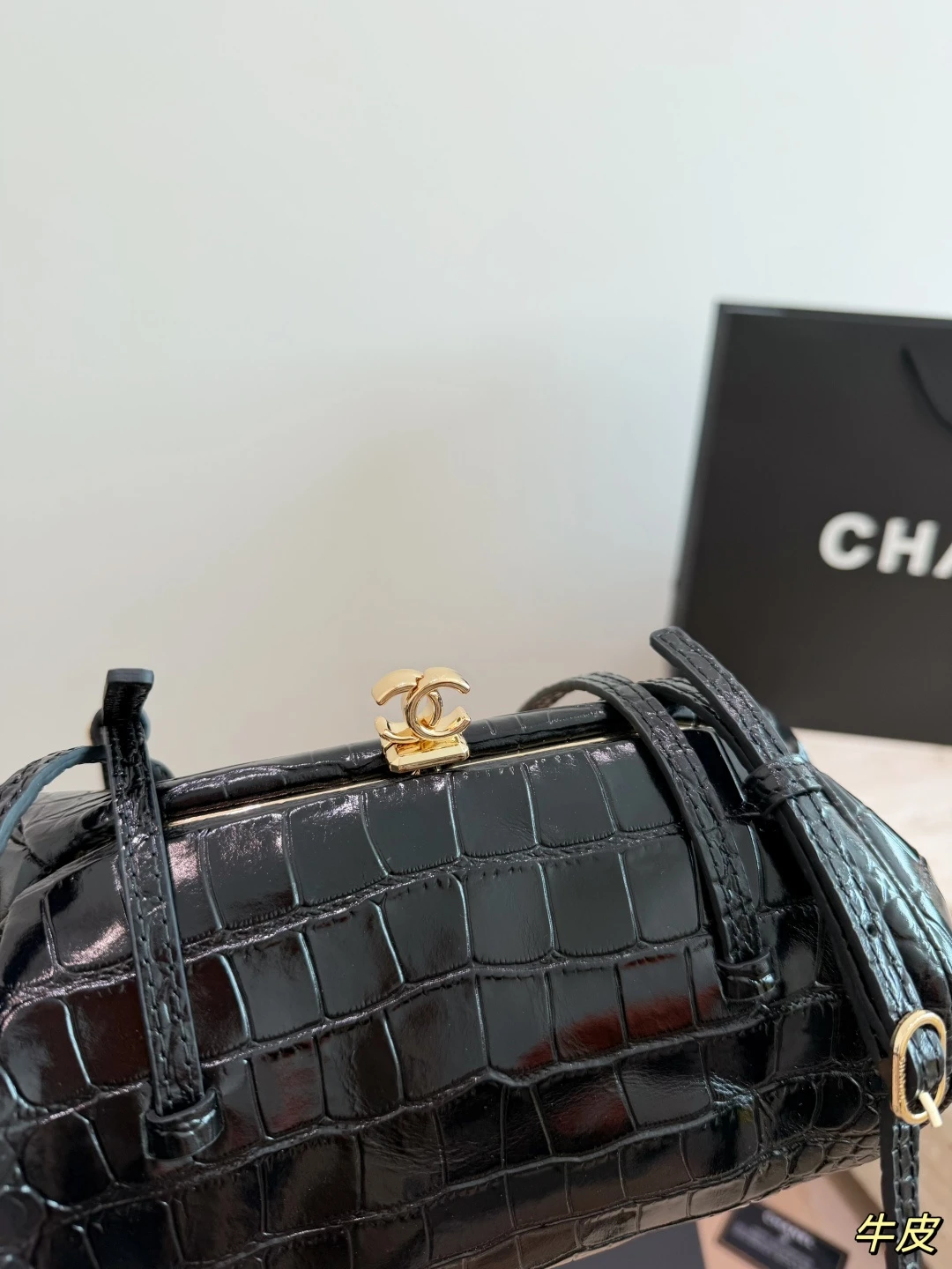 CHANEL26A Crocodile Dinner Bag