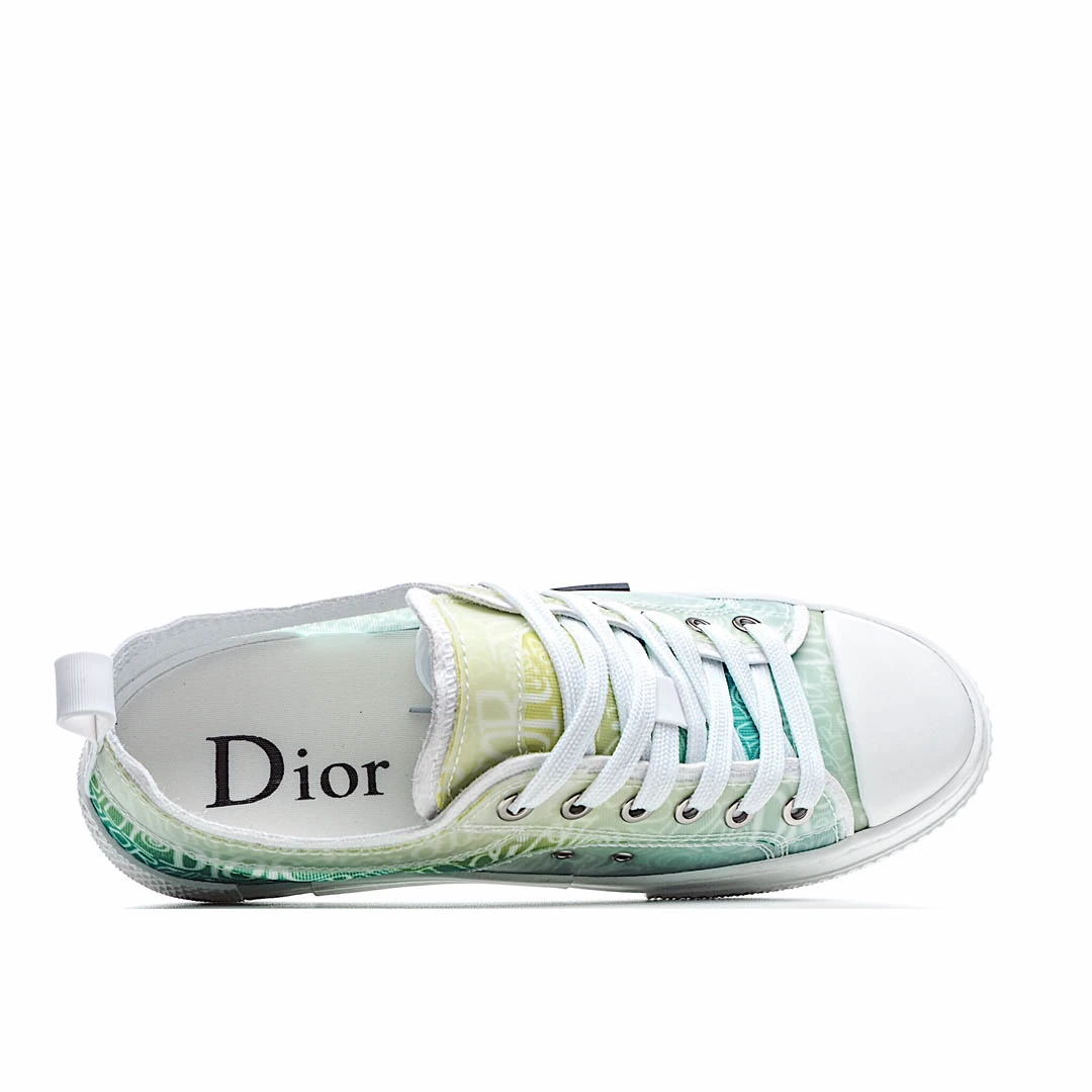 Dior B23 Oblique Slip-on Low Top Sneakers Sheer Print Sneakers
