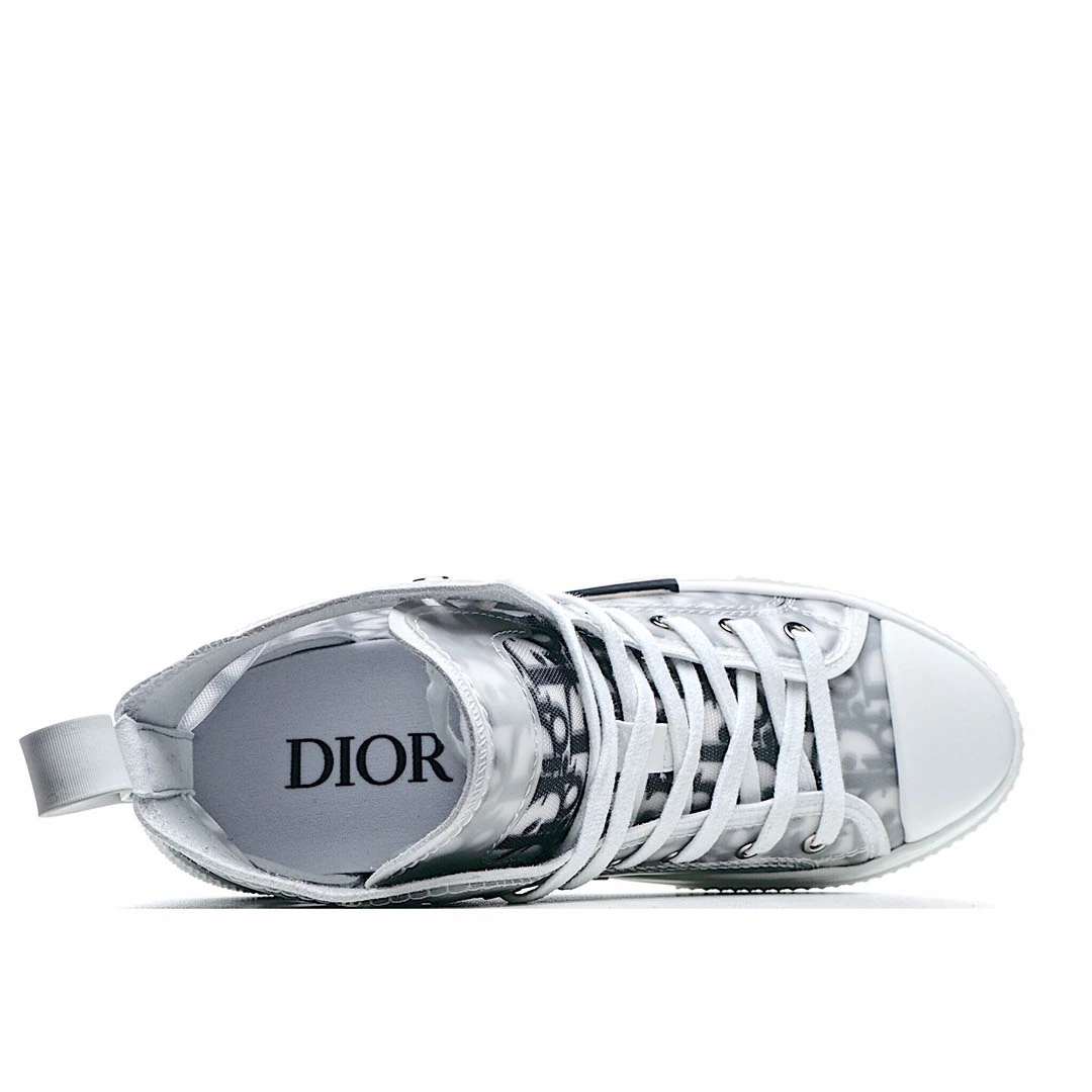 Dior B23 Oblique Slip-on Low Top Sneakers Sheer Print Sneakers