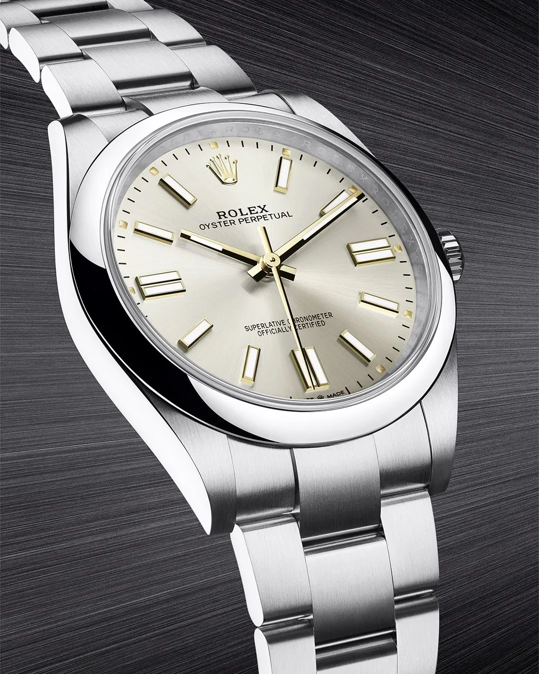 OYSTER PERPETUAL 124300 Series(Champagne gold)
