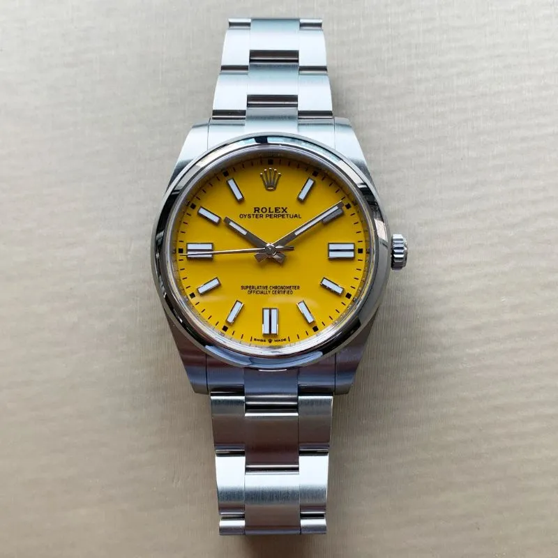 OYSTER PERPETUAL 124300 Series(Yellow)