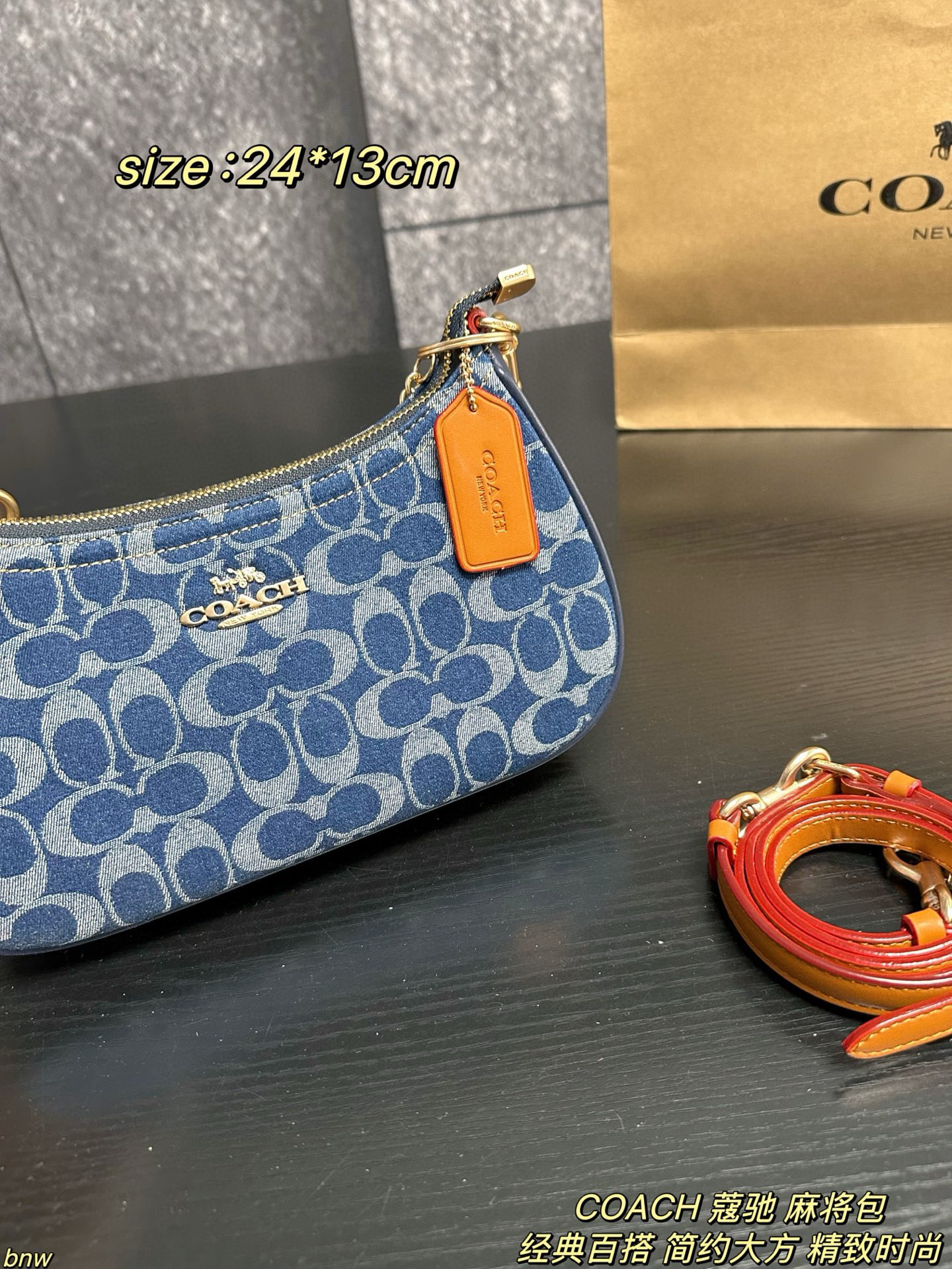 Coach Demin Teri Loop Bag