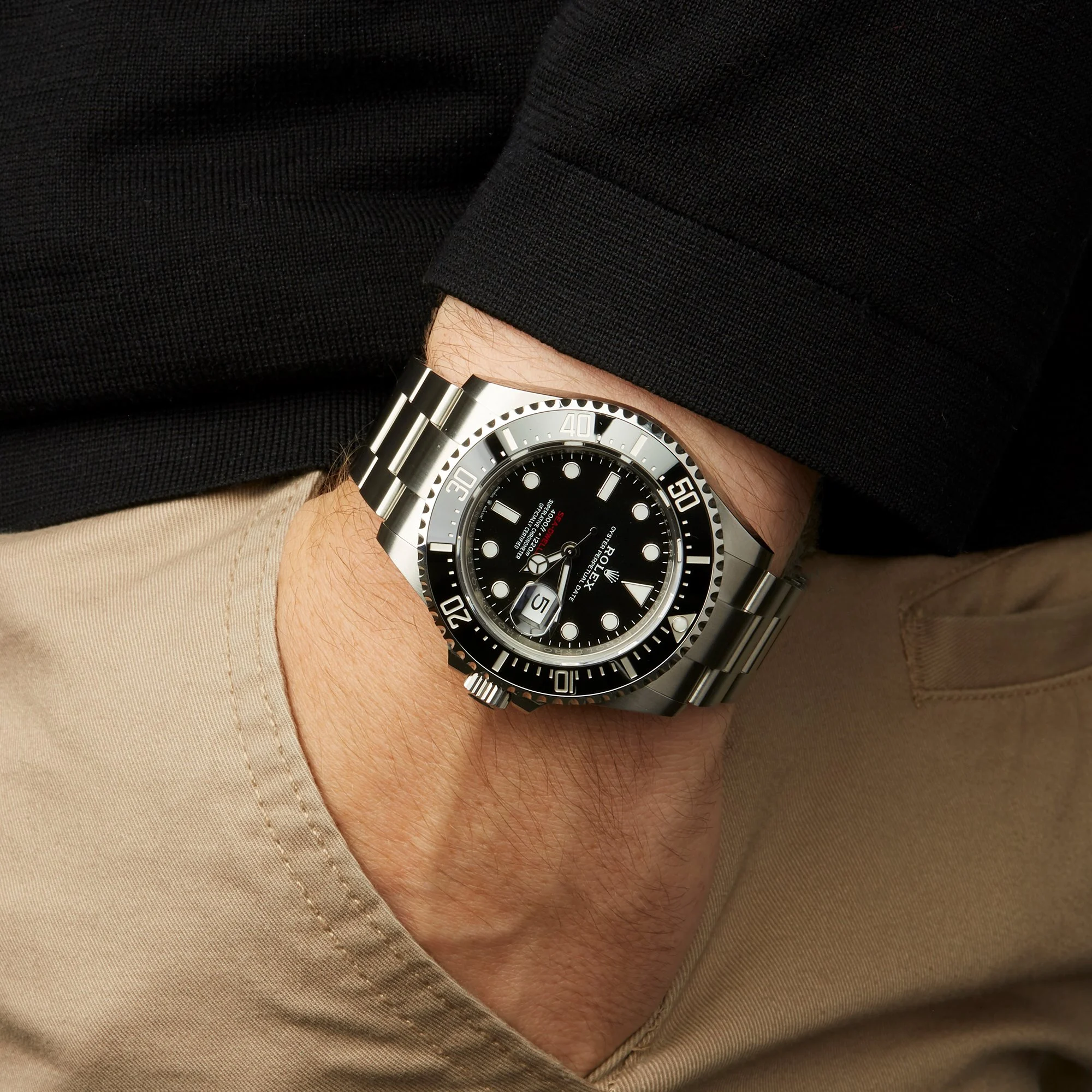 Rolex Sea Dweller Silver Black Dial 43mm m126600-0001(AAAAA version)