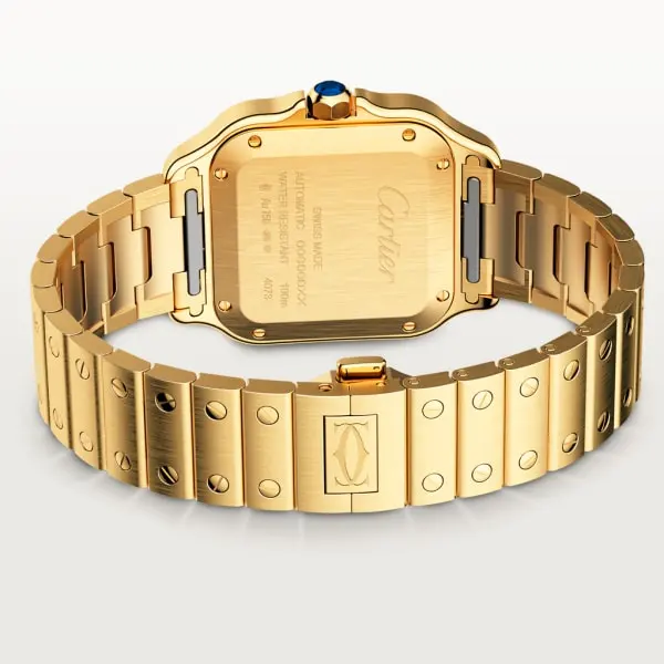 CARTIER santos 18kt Yellow Gold Men's WatchItem -WGSA0007(AAAAA)