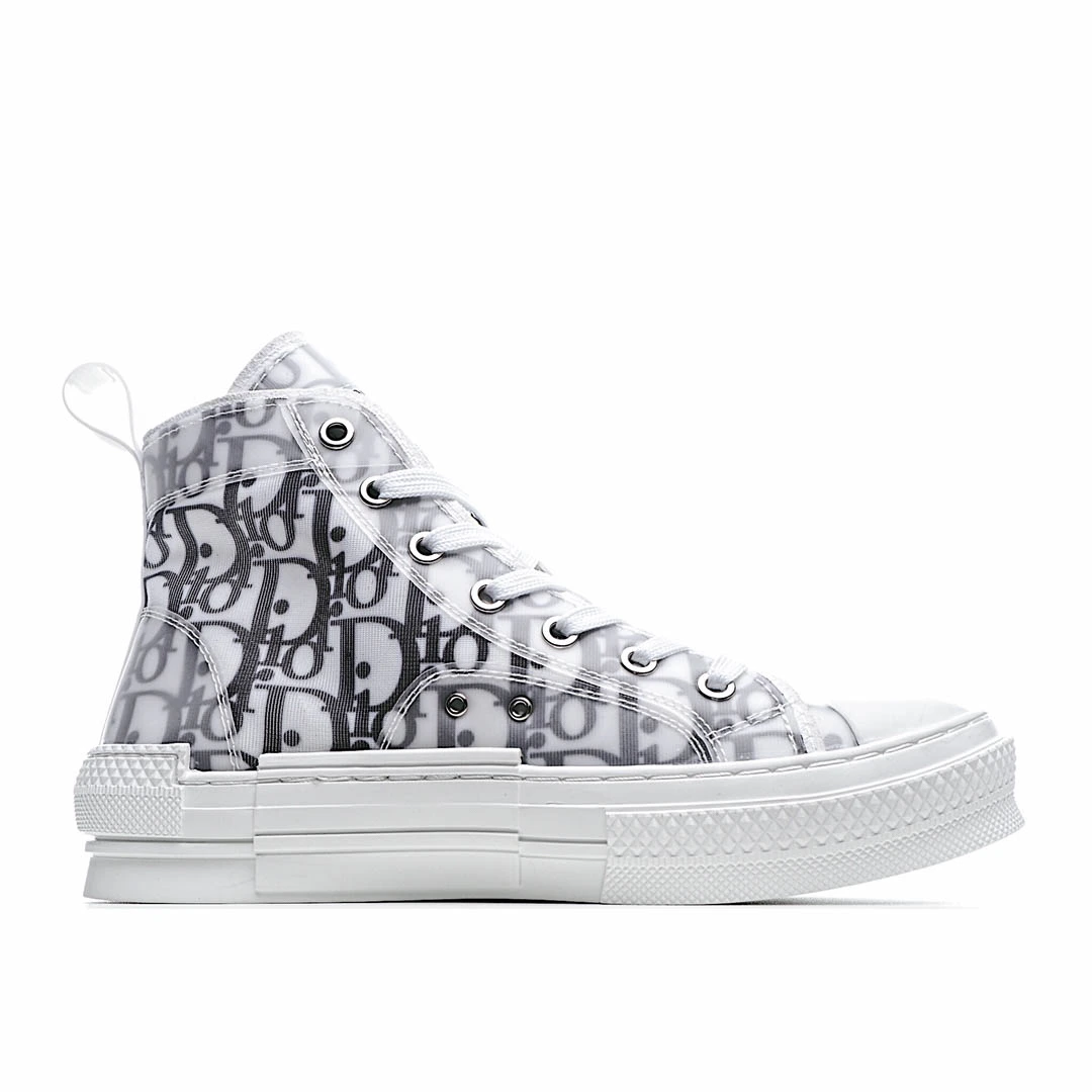 Dior B23 Oblique Slip-on Low Top Sneakers Sheer Print Sneakers