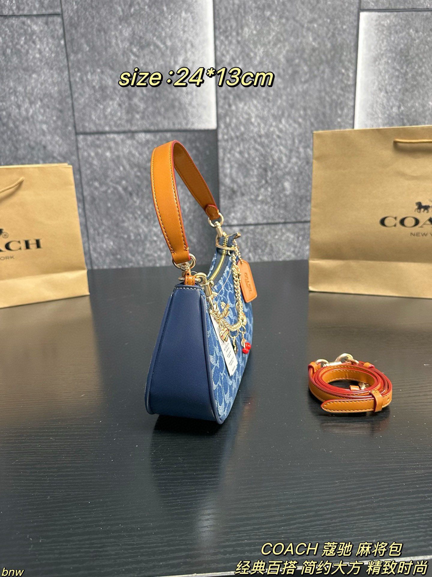 Coach Demin Teri Loop Bag