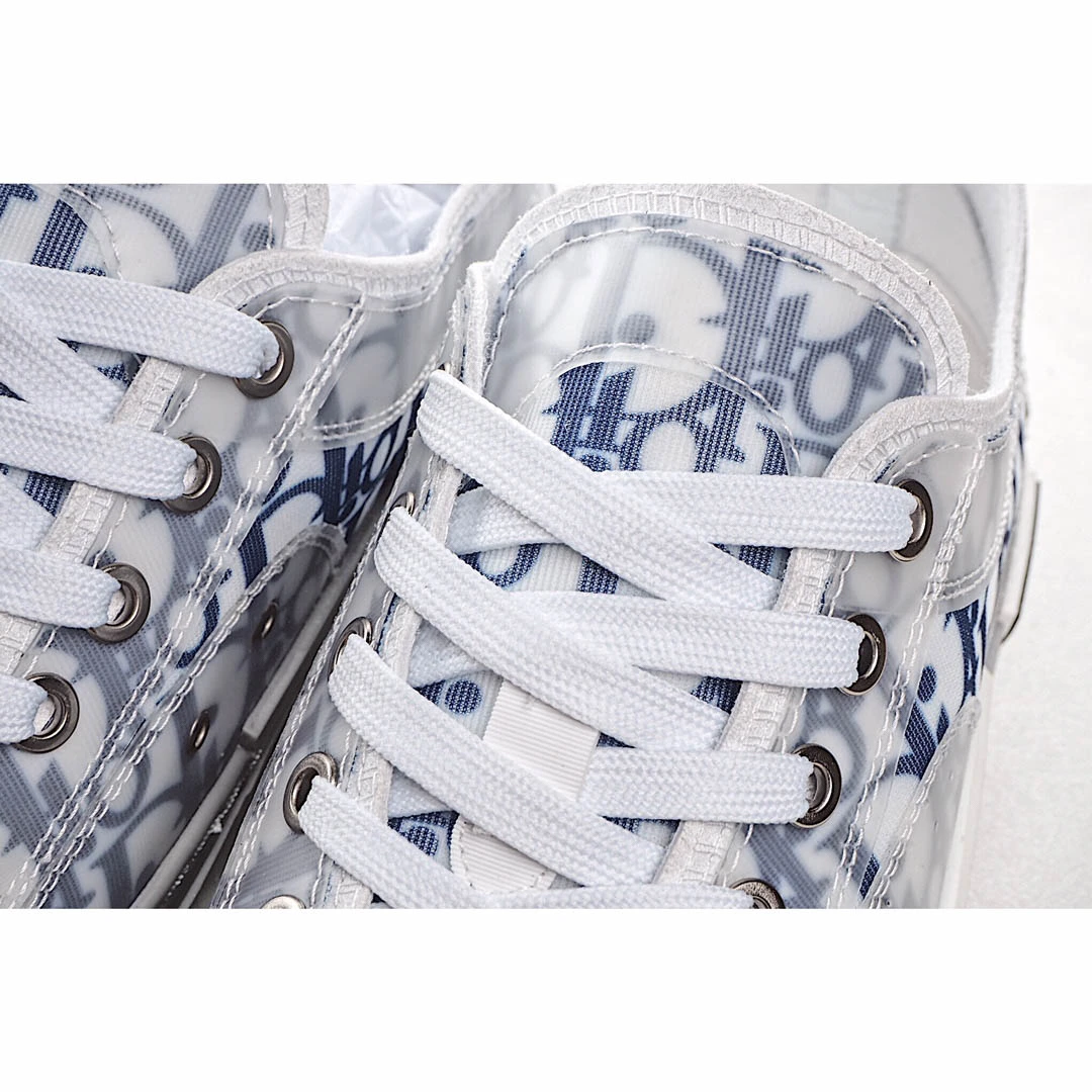 Dior B23 Oblique Slip-on Low Top Sneakers Sheer Print Sneakers