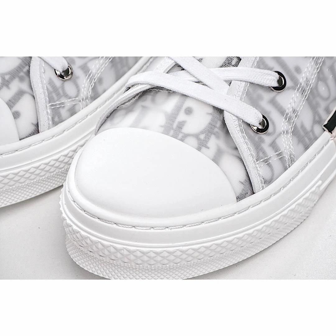 Dior B23 Oblique Slip-on Low Top Sneakers Sheer Print Sneakers