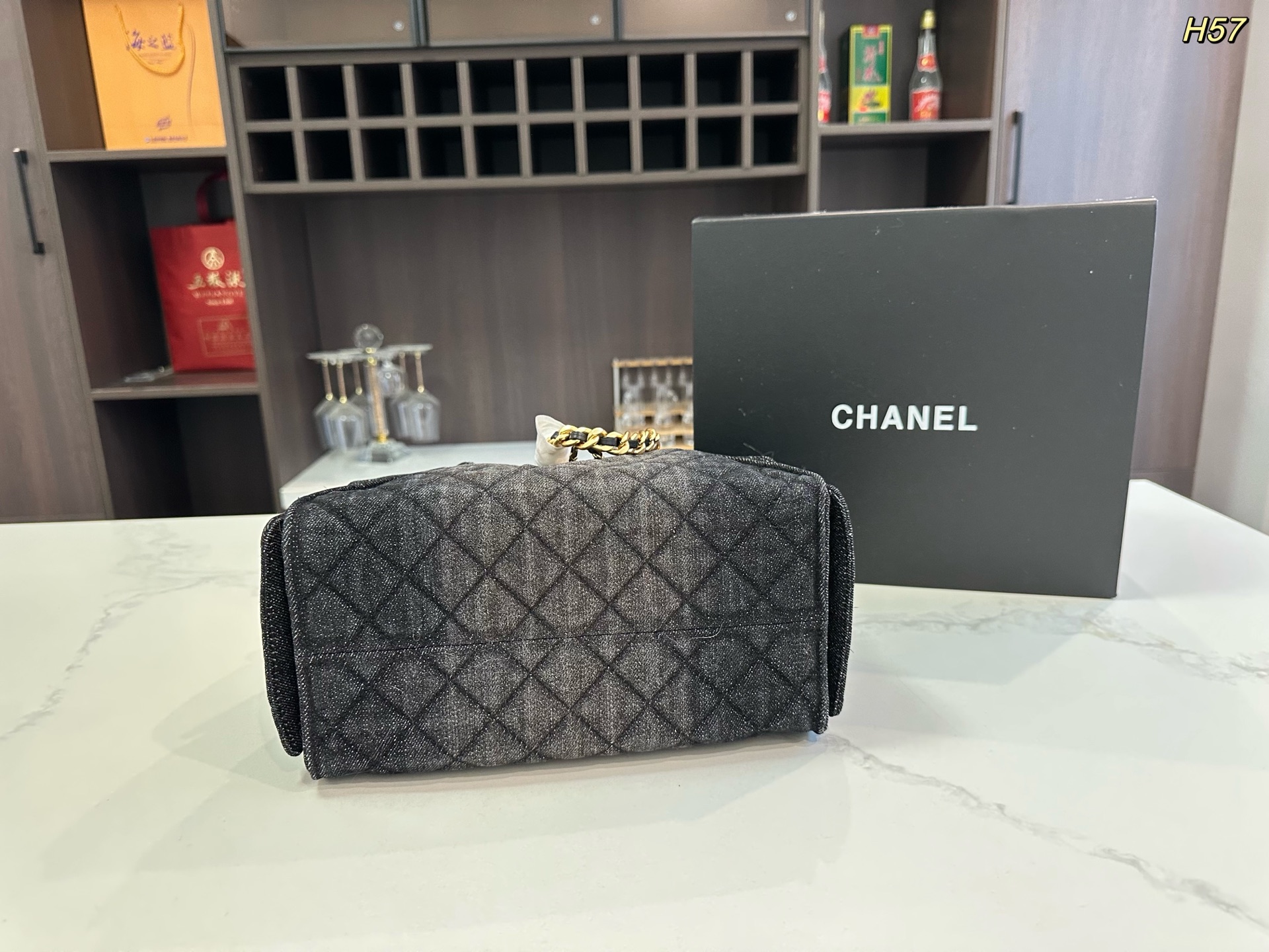 Chanel Canvas Denim Tote Bag