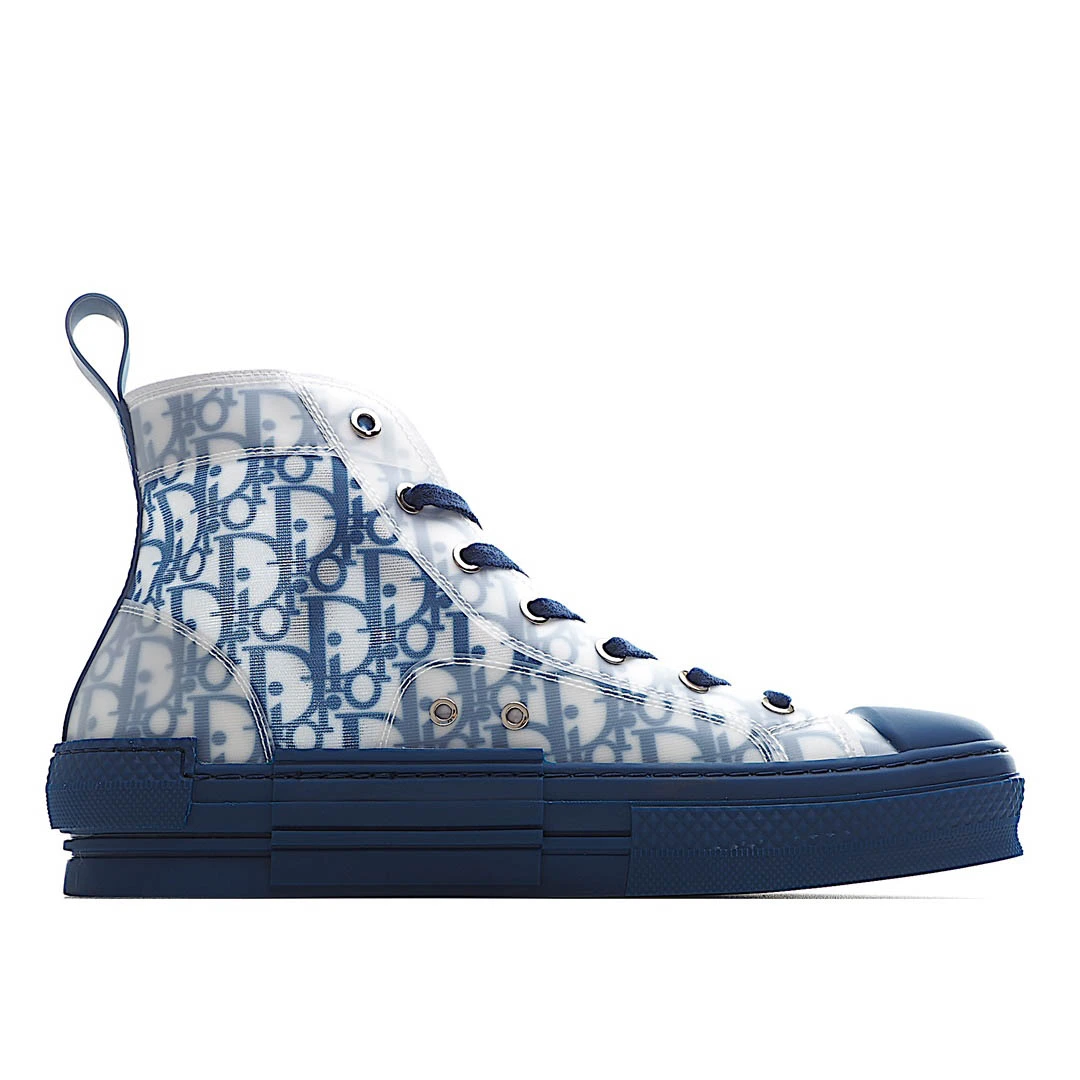 Dior B23 Oblique Slip-on Low Top Sneakers Sheer Print Sneakers