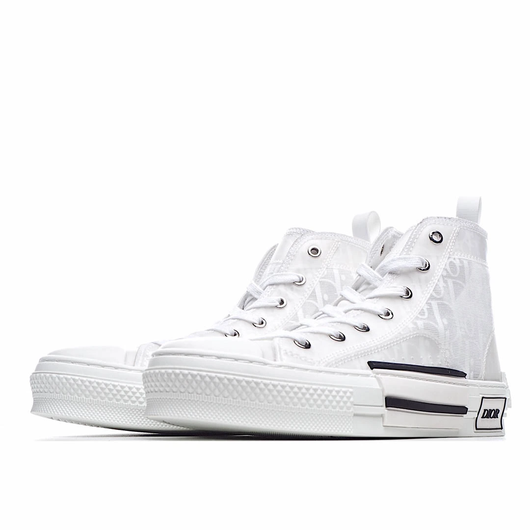 Dior B23 Oblique Slip-on Low Top Sneakers Sheer Print Sneakers