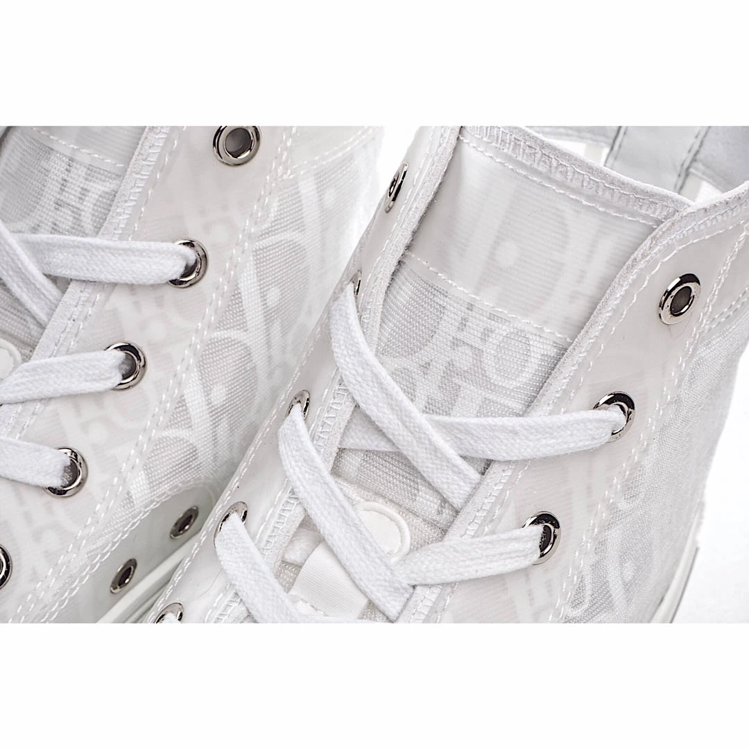 Dior B23 Oblique Slip-on Low Top Sneakers Sheer Print Sneakers