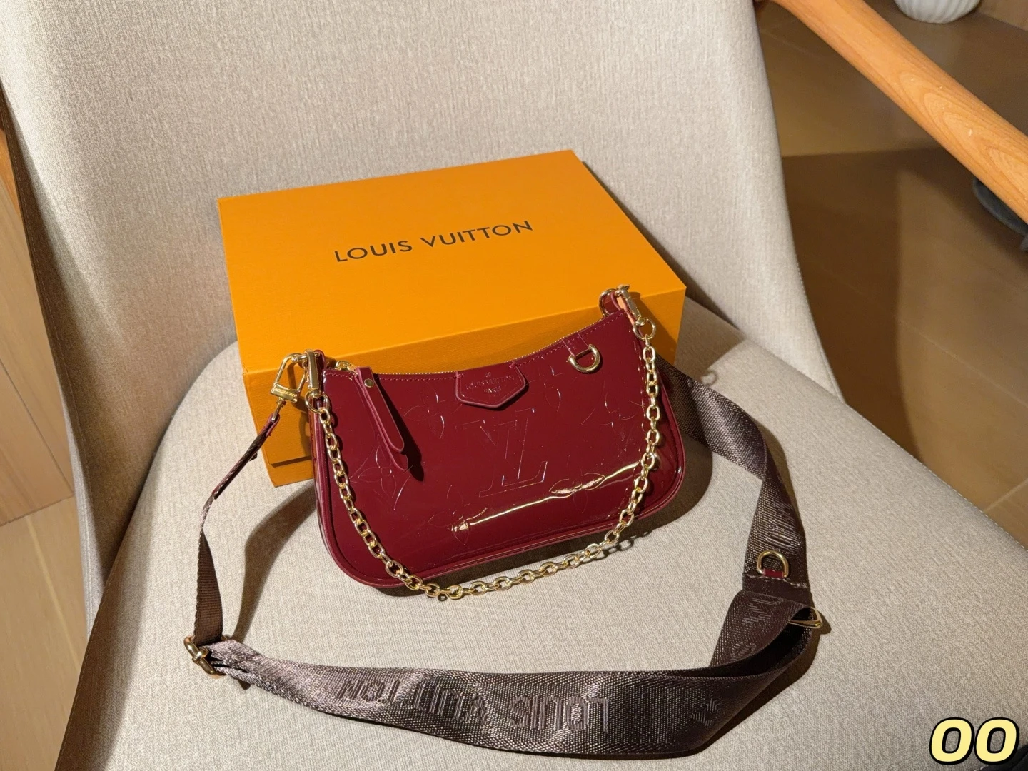 LV Patent Leather Mahjong Bag