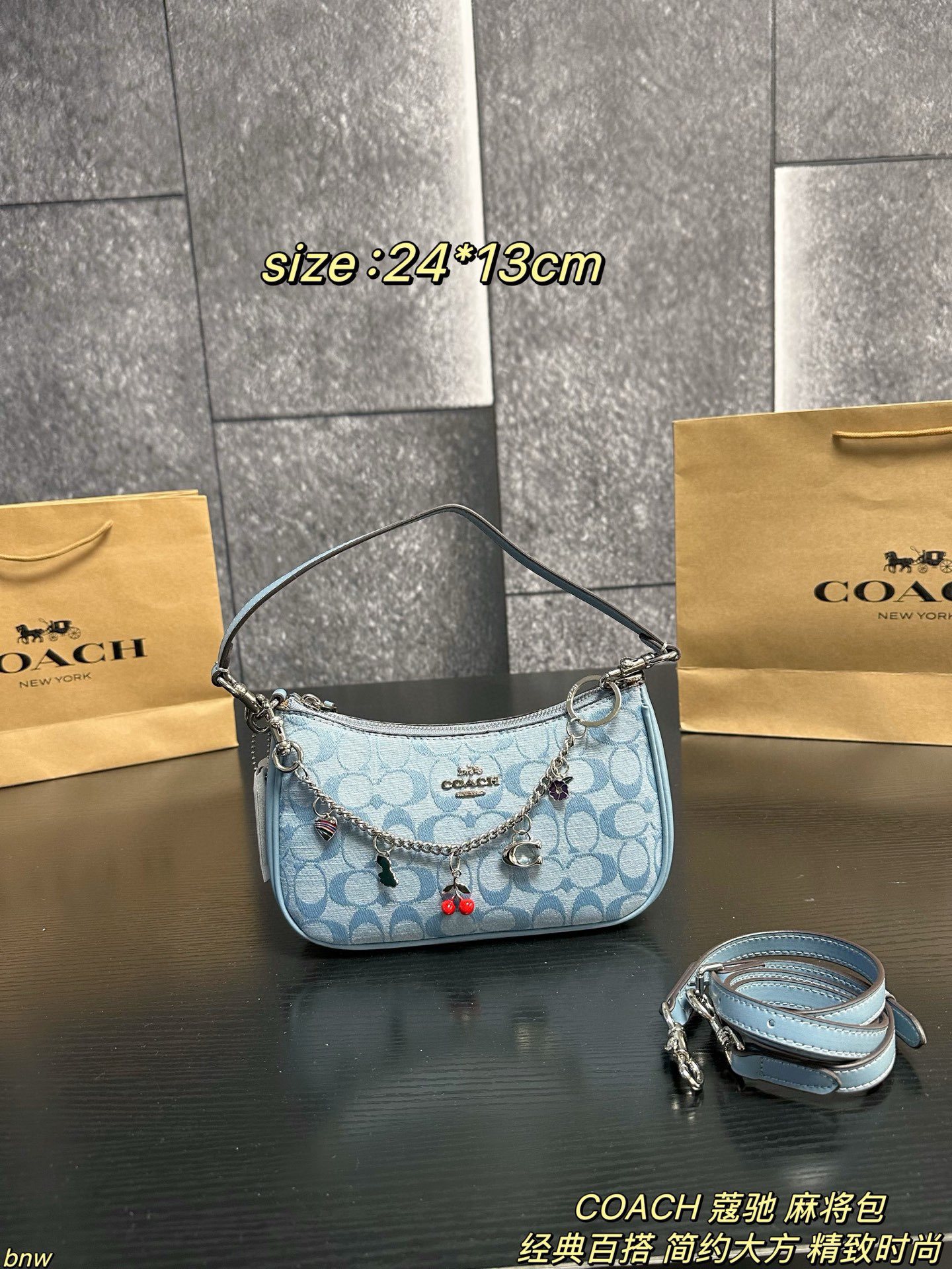 Coach Demin Teri Loop Bag