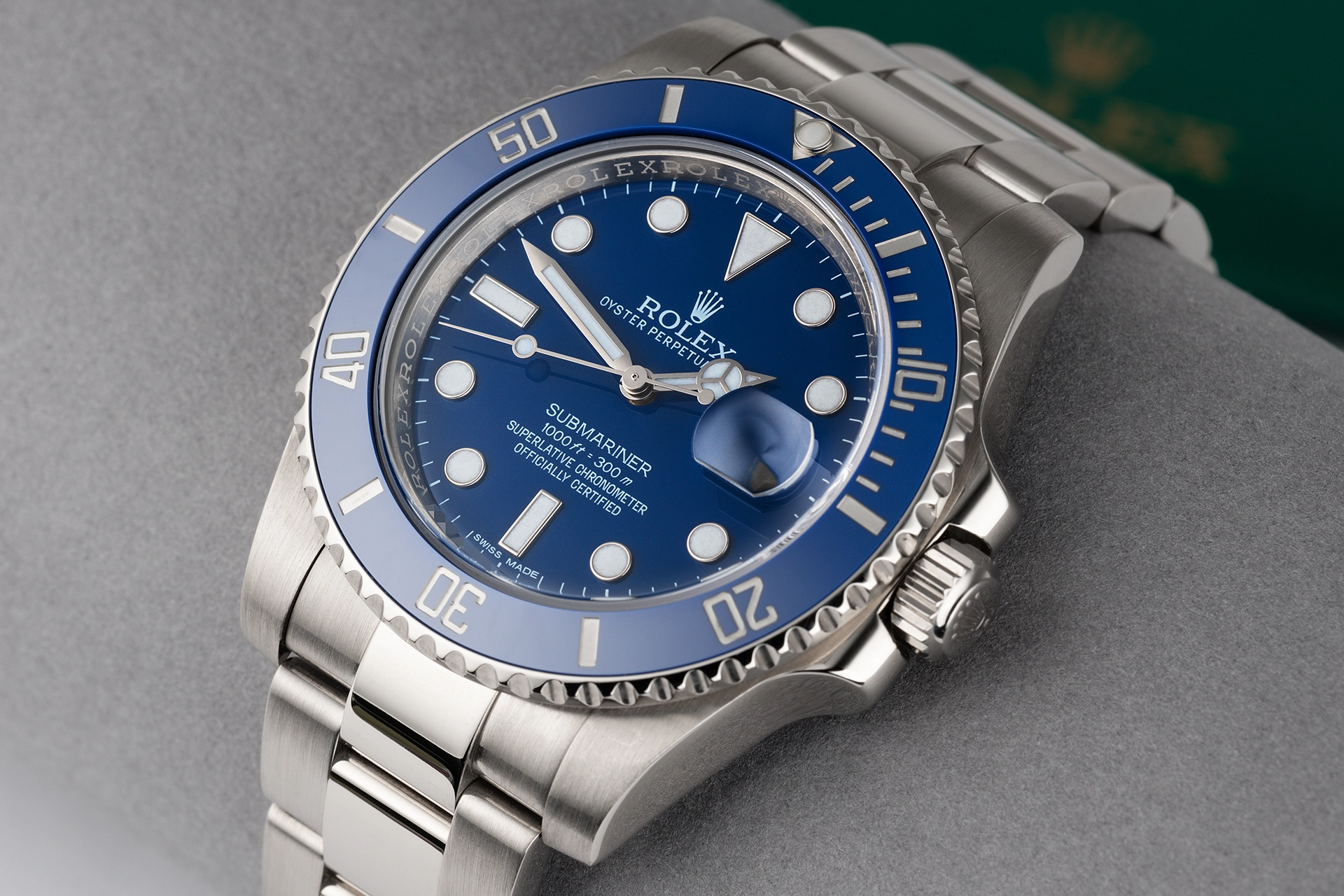 Rolex Submariner 116619LB-97208 Blue dial watch