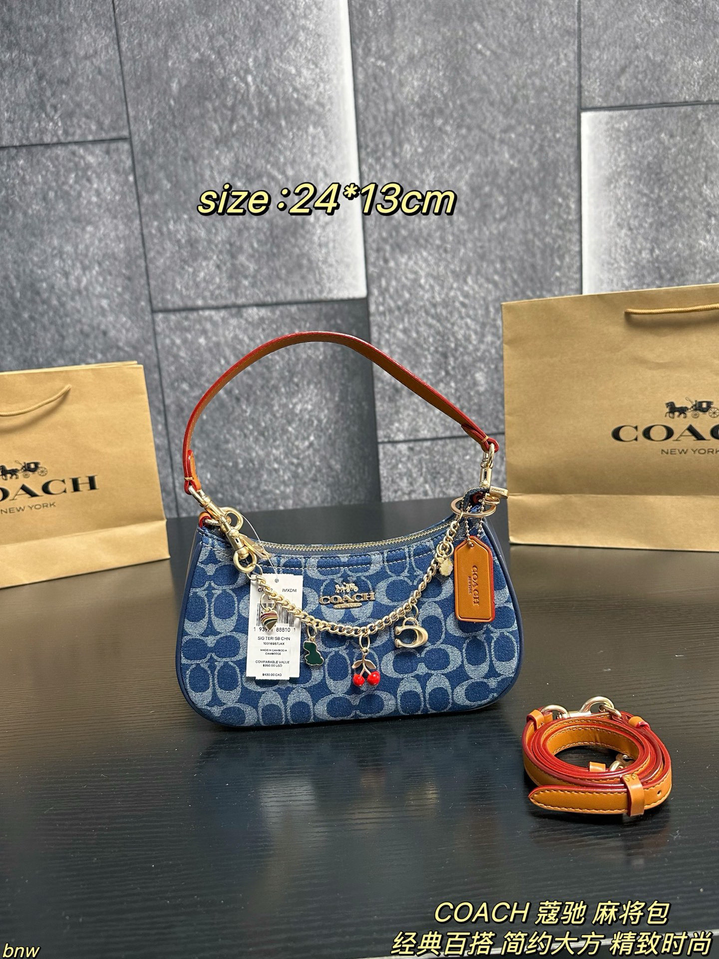 Coach Demin Teri Loop Bag