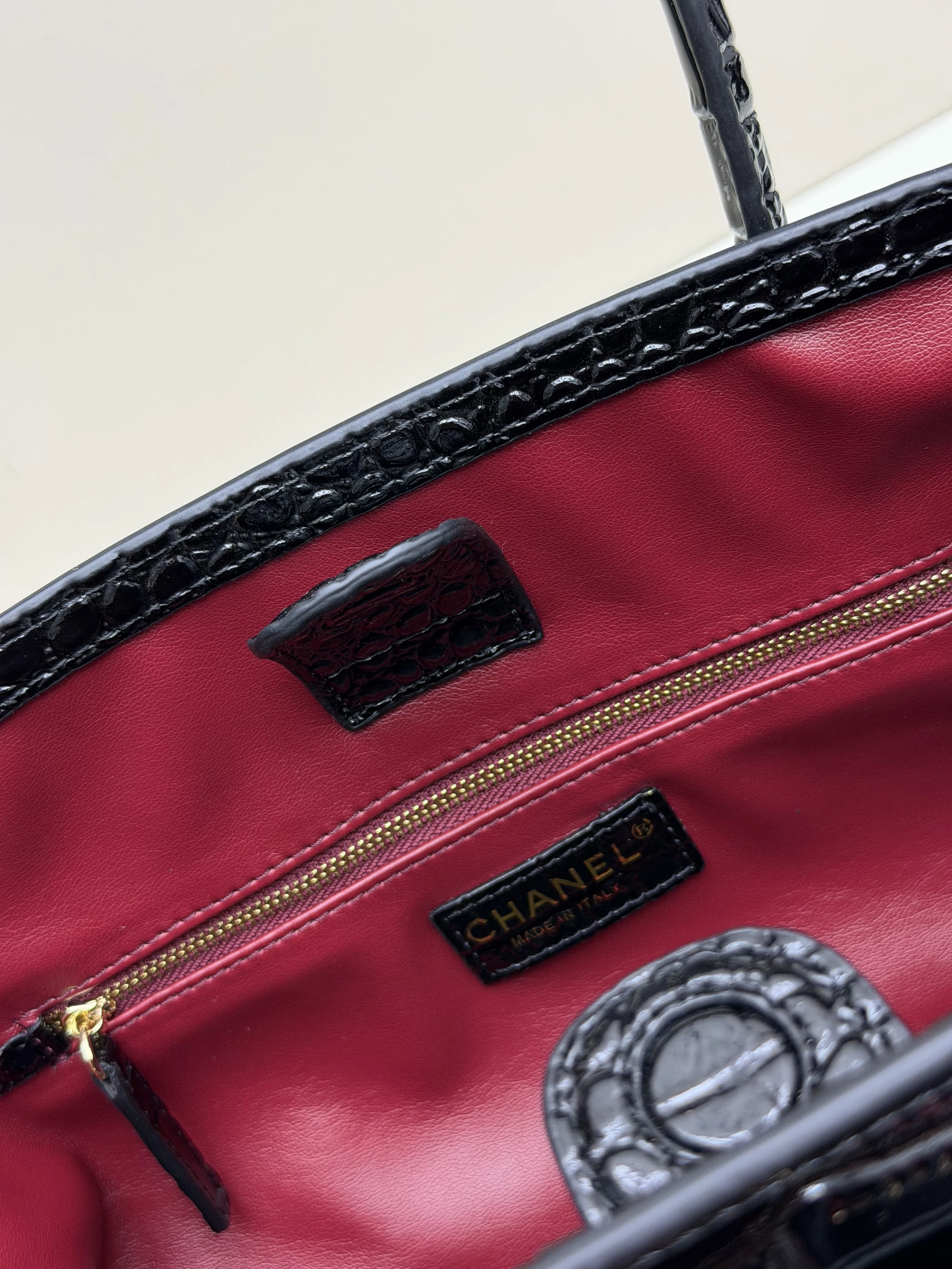 Chanel 2026 SS Crocodile Cowhide Tote Bag