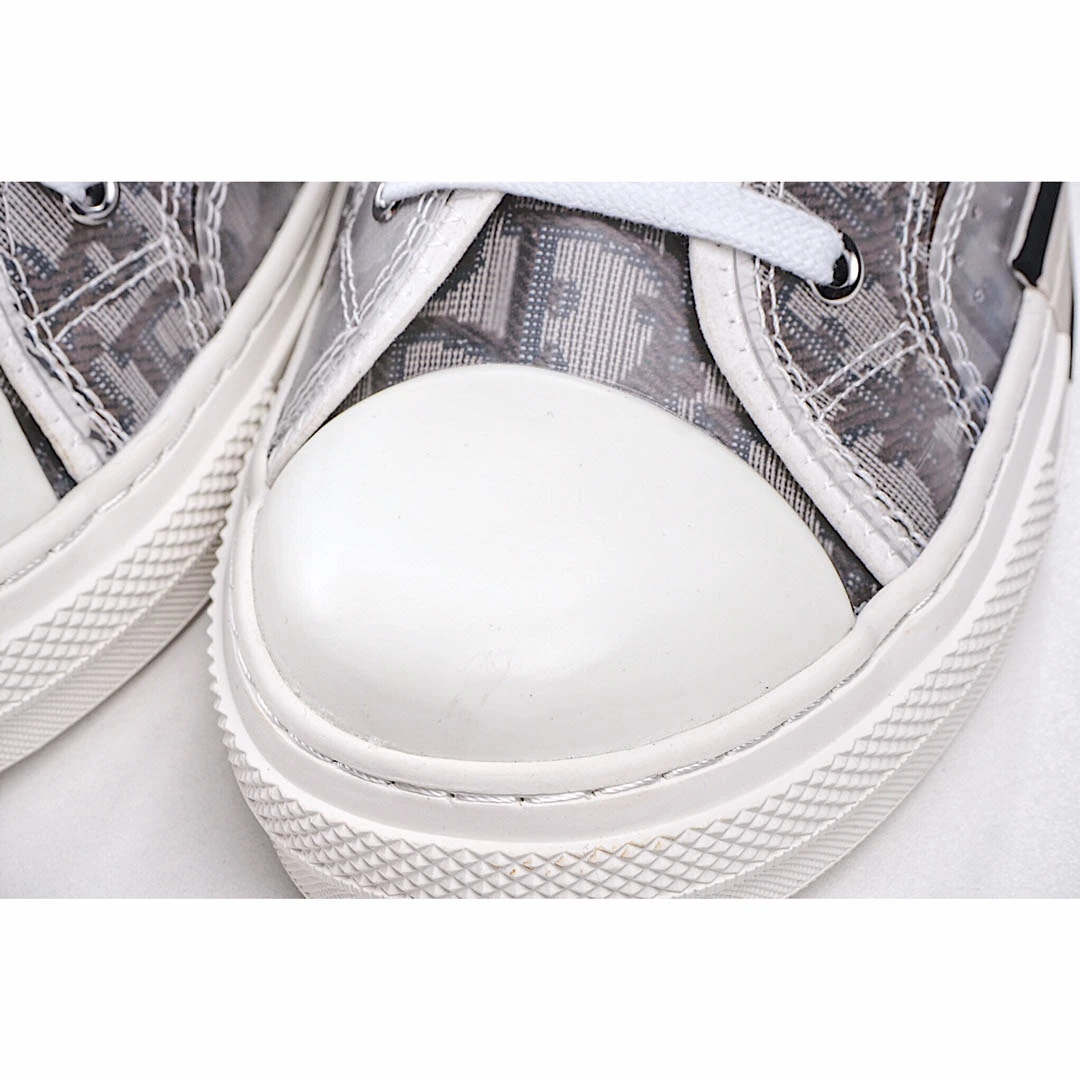 Dior B23 Oblique Slip-on Low Top Sneakers Sheer Print Sneakers