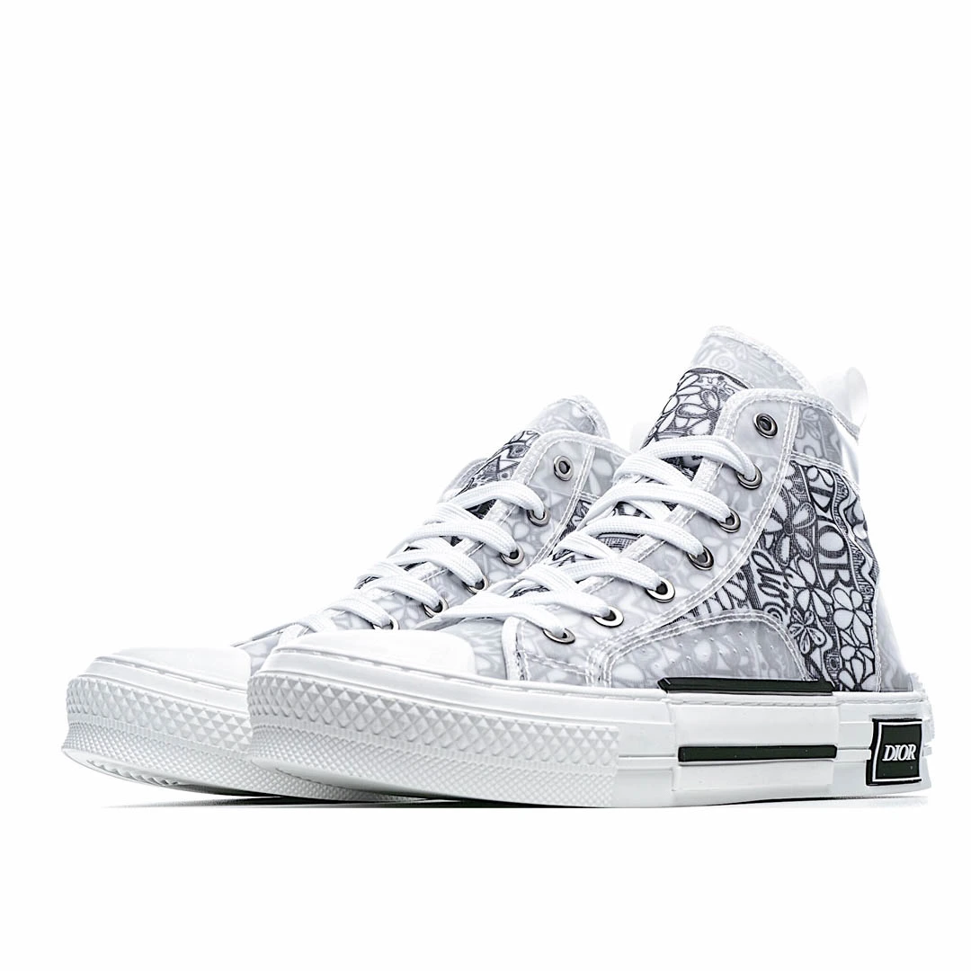 Dior B23 Oblique Slip-on Low Top Sneakers Sheer Print Sneakers