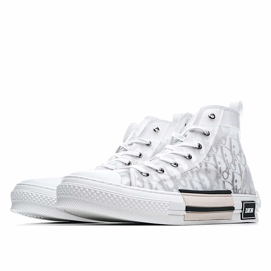 Dior B23 Oblique Slip-on Low Top Sneakers Sheer Print Sneakers