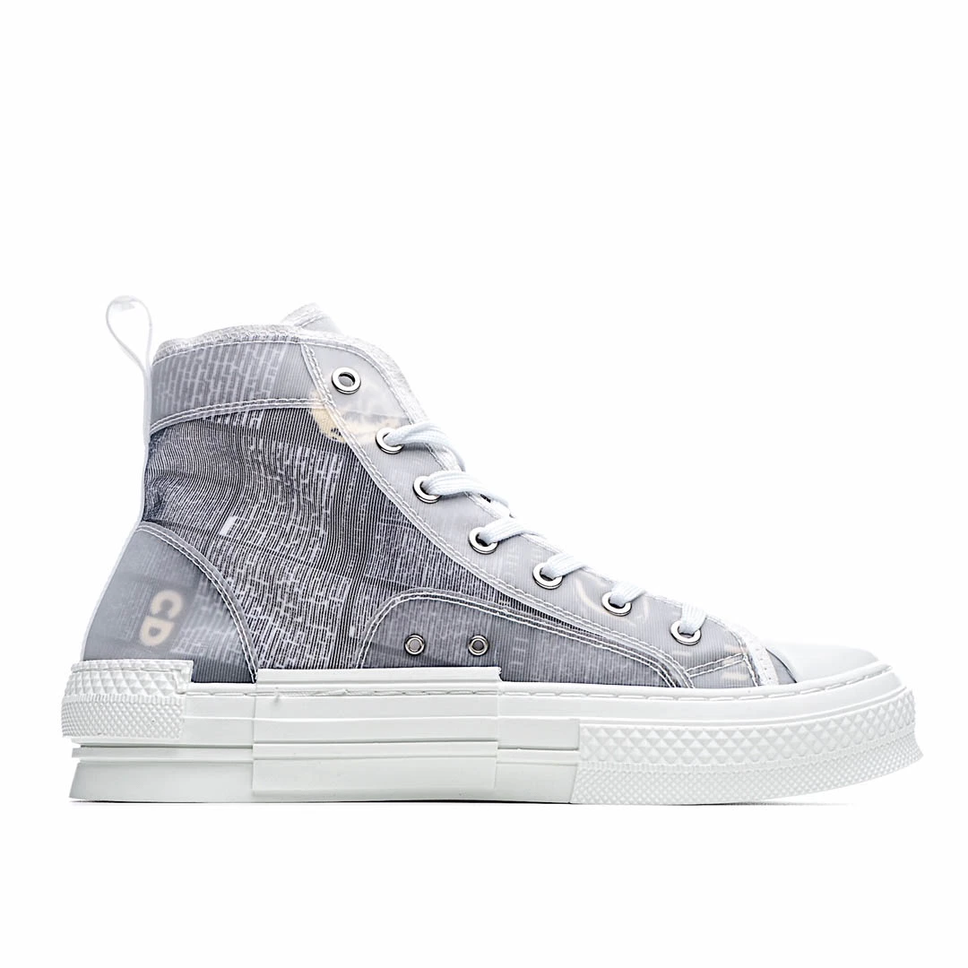 Dior B23 Oblique Slip-on Low Top Sneakers Sheer Print Sneakers