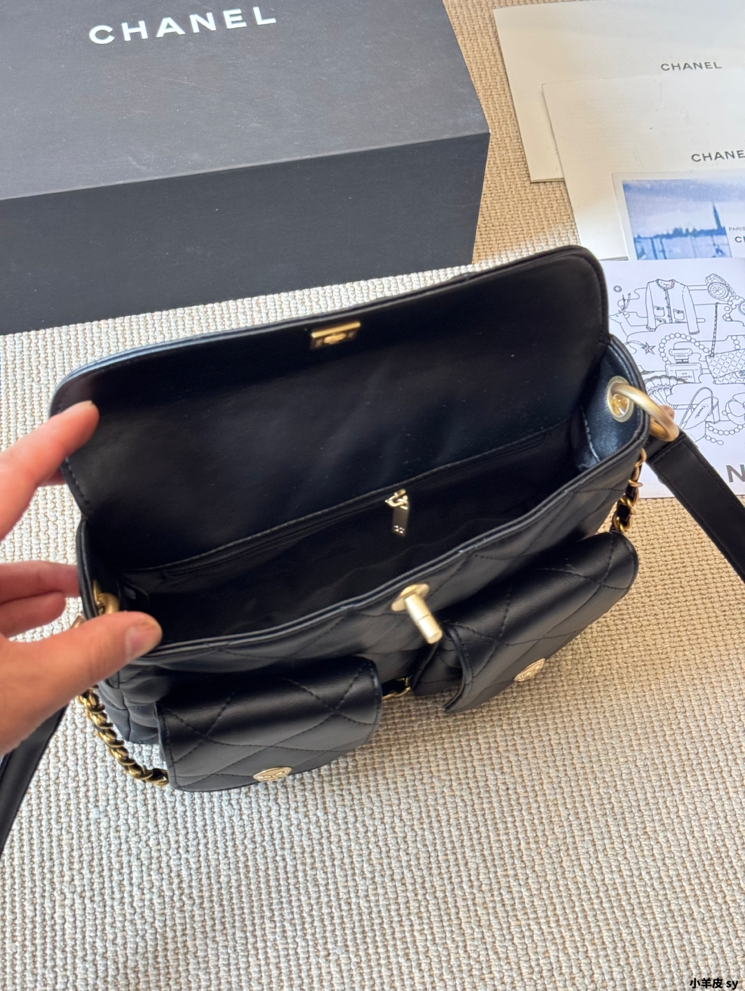 Chanel 24P Supple Twins Handbag
