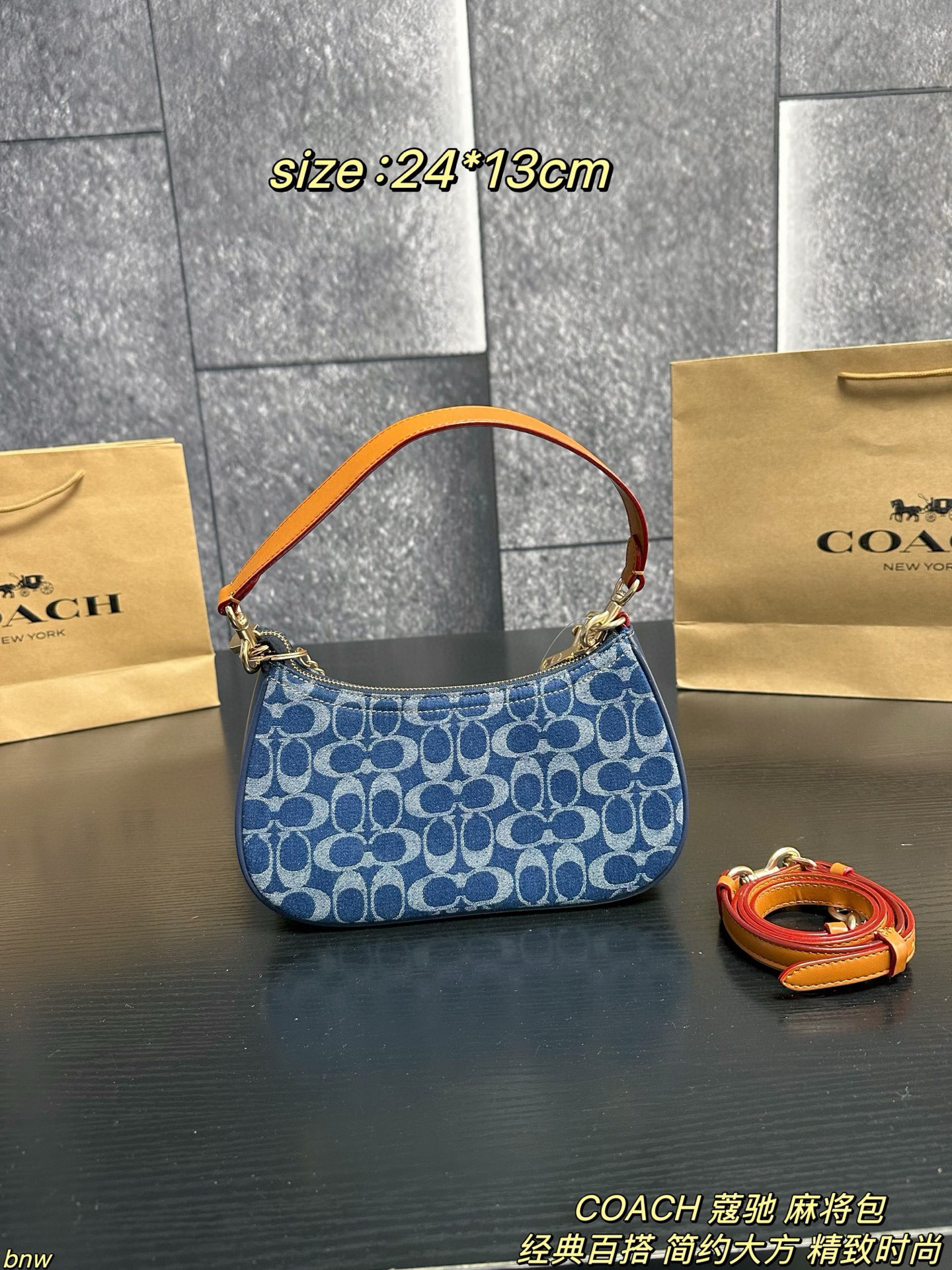 Coach Demin Teri Loop Bag