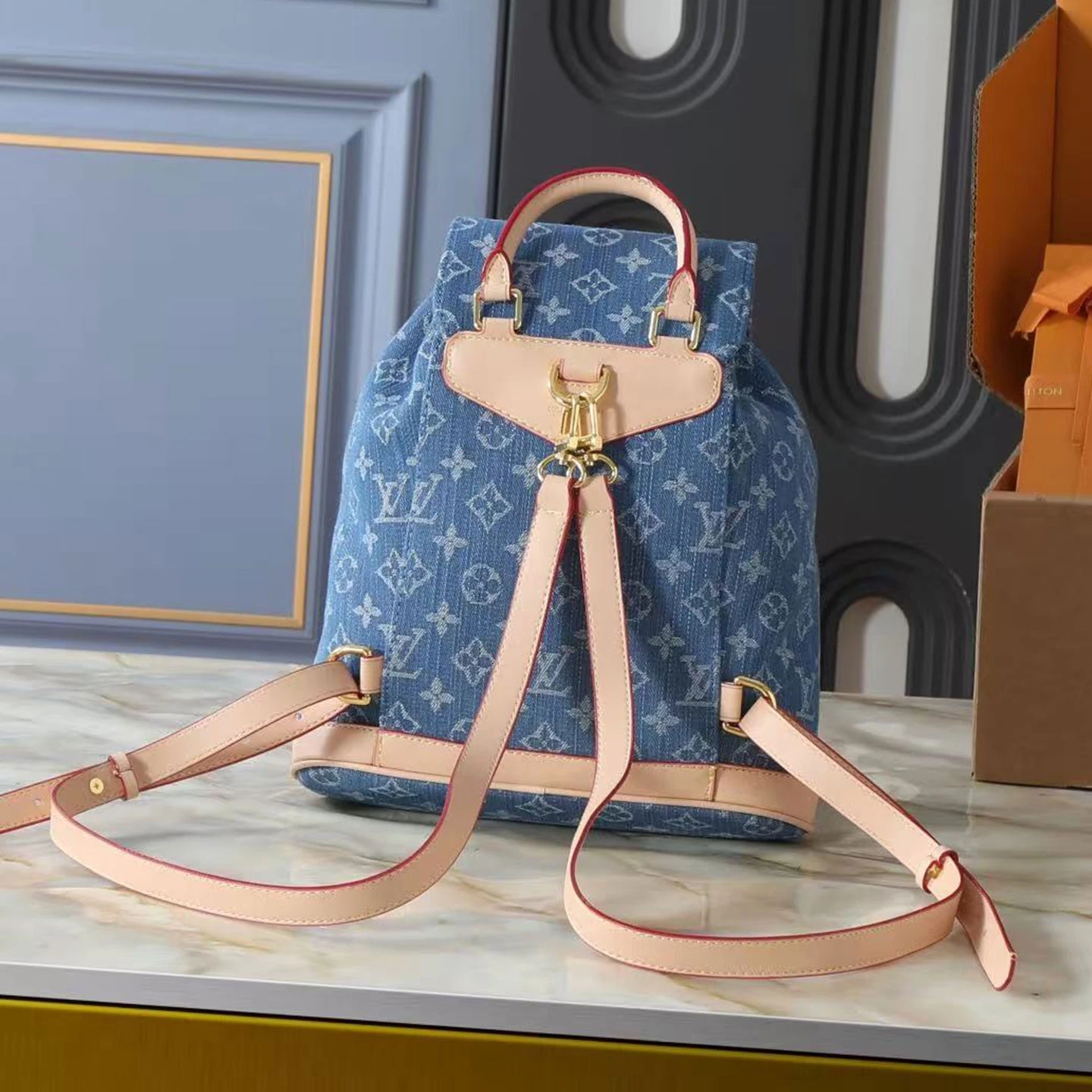 LV Demin Shoulder Bag