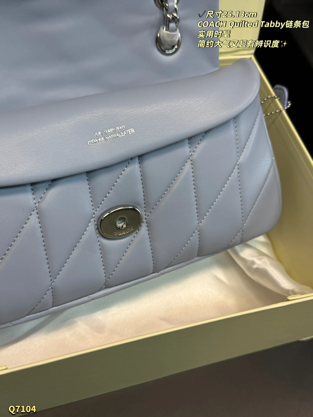 COACH Quilted Tabby 20