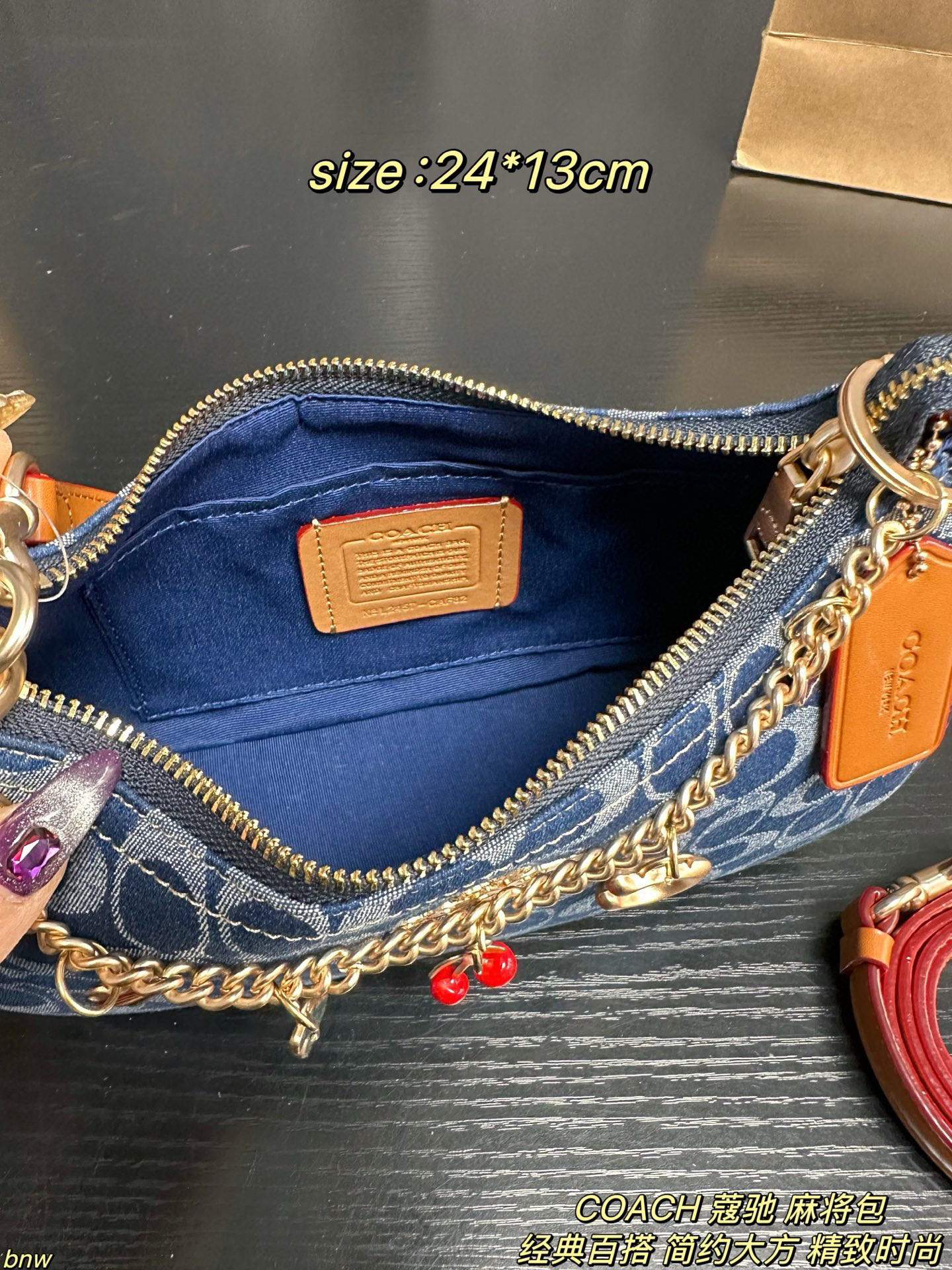 Coach Demin Teri Loop Bag