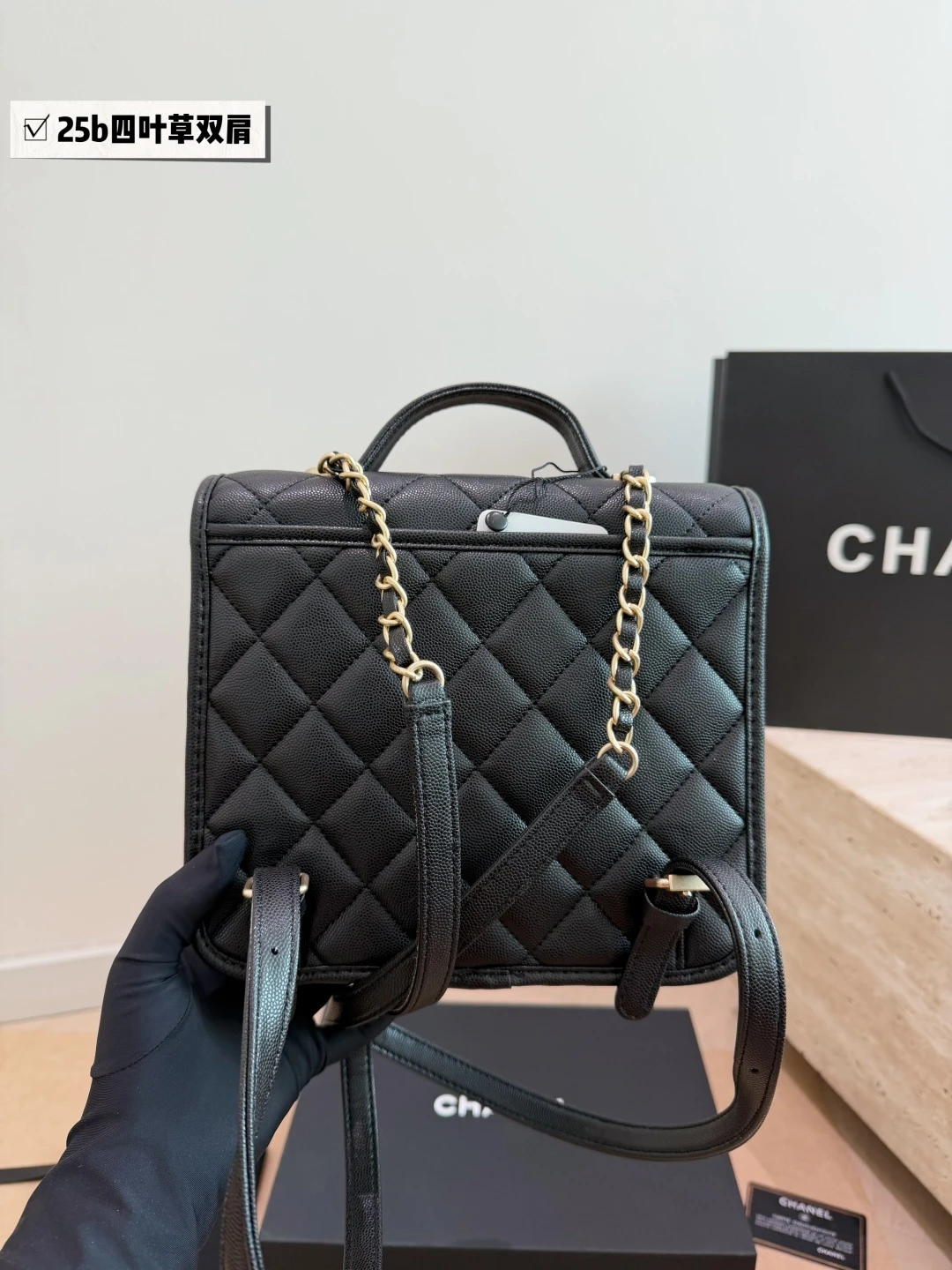 Chanel 25B Clover Backpack