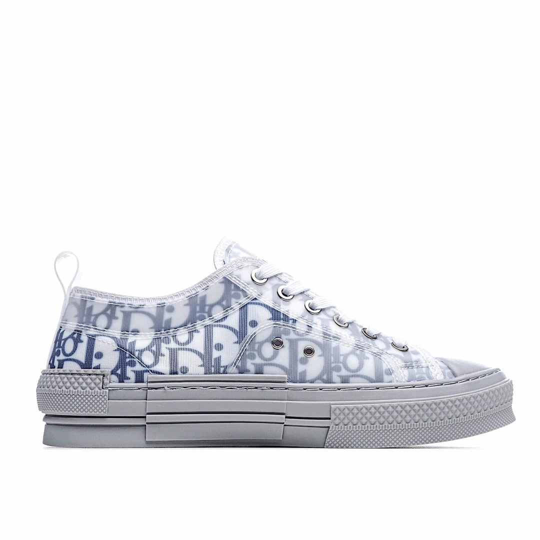 Dior B23 Oblique Slip-on Low Top Sneakers Sheer Print Sneakers