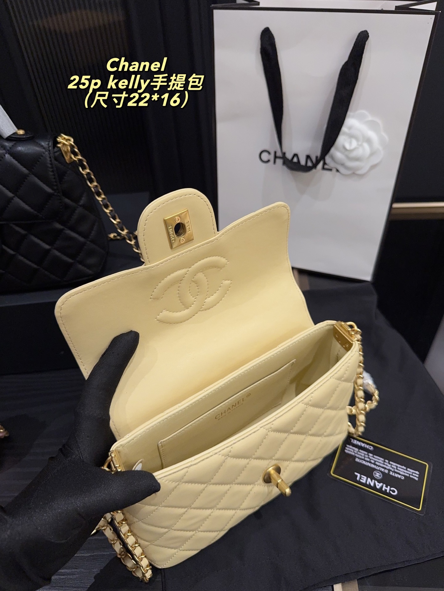 Chanel 25p kelly handle bag
