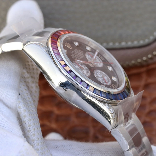 DAYTONA RAINBOW DIAMOND SILVER STAINLESS STEEL 40MM 116599 RBOW