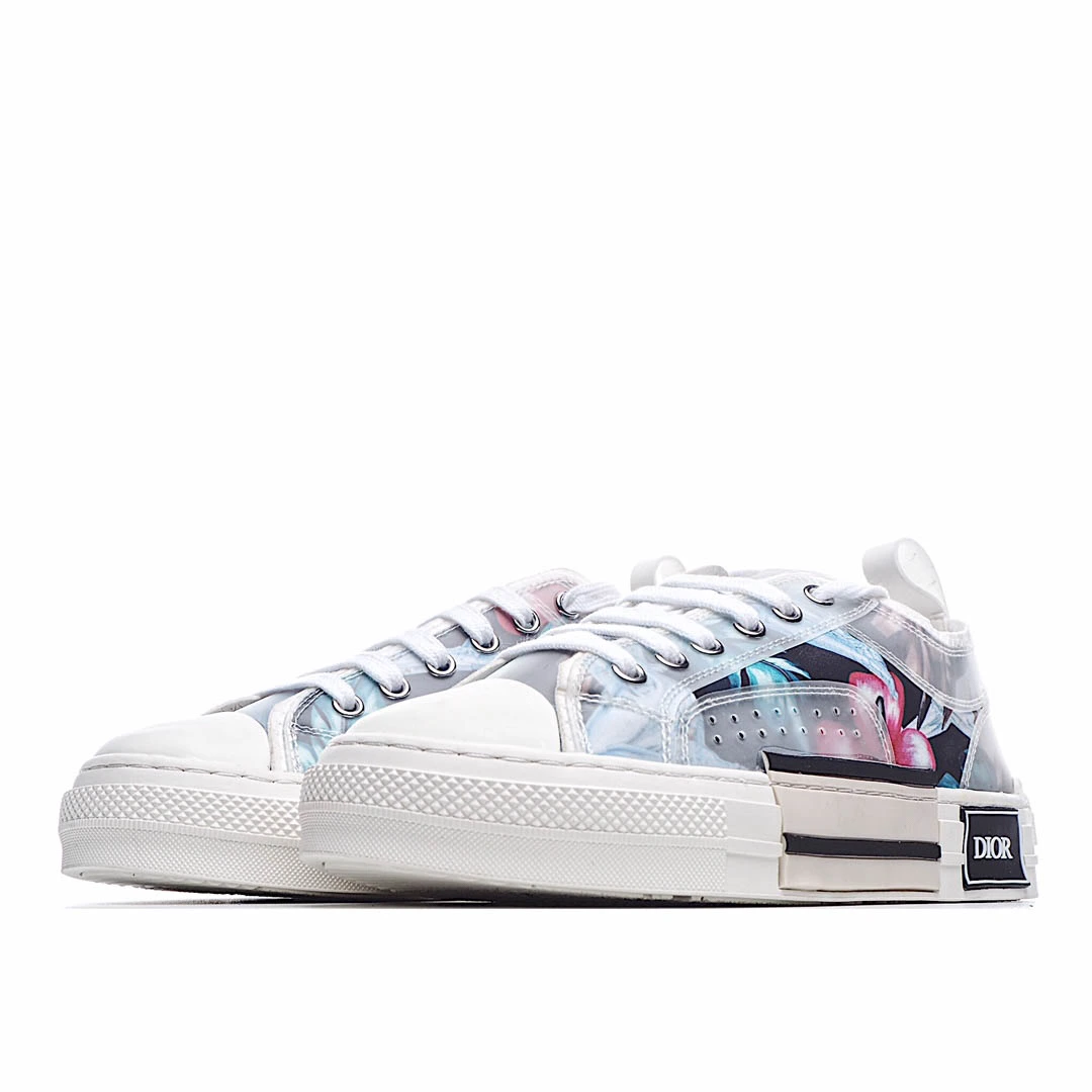 Dior B23 Oblique Slip-on Low Top Sneakers Sheer Print Sneakers