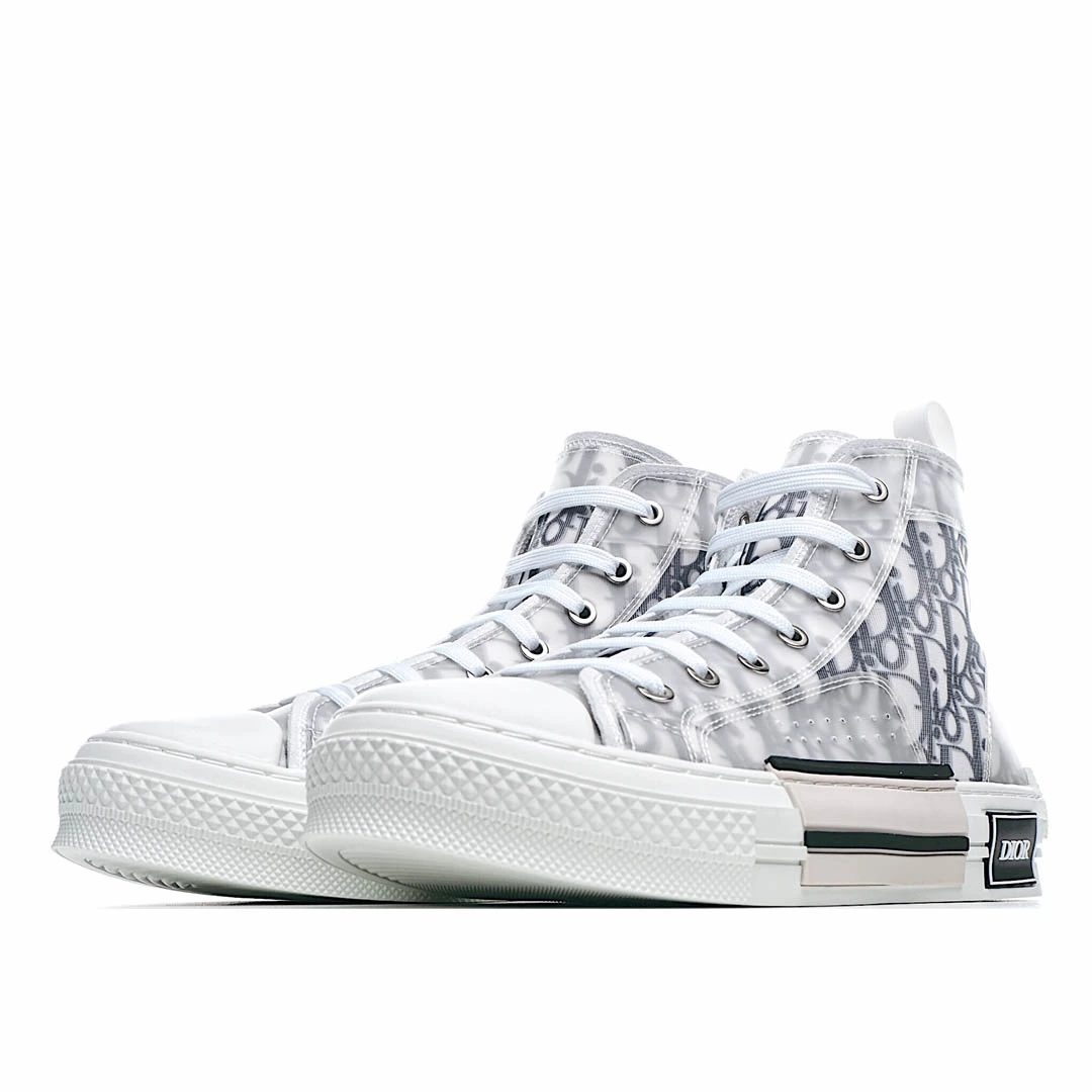 Dior B23 Oblique Slip-on Low Top Sneakers Sheer Print Sneakers