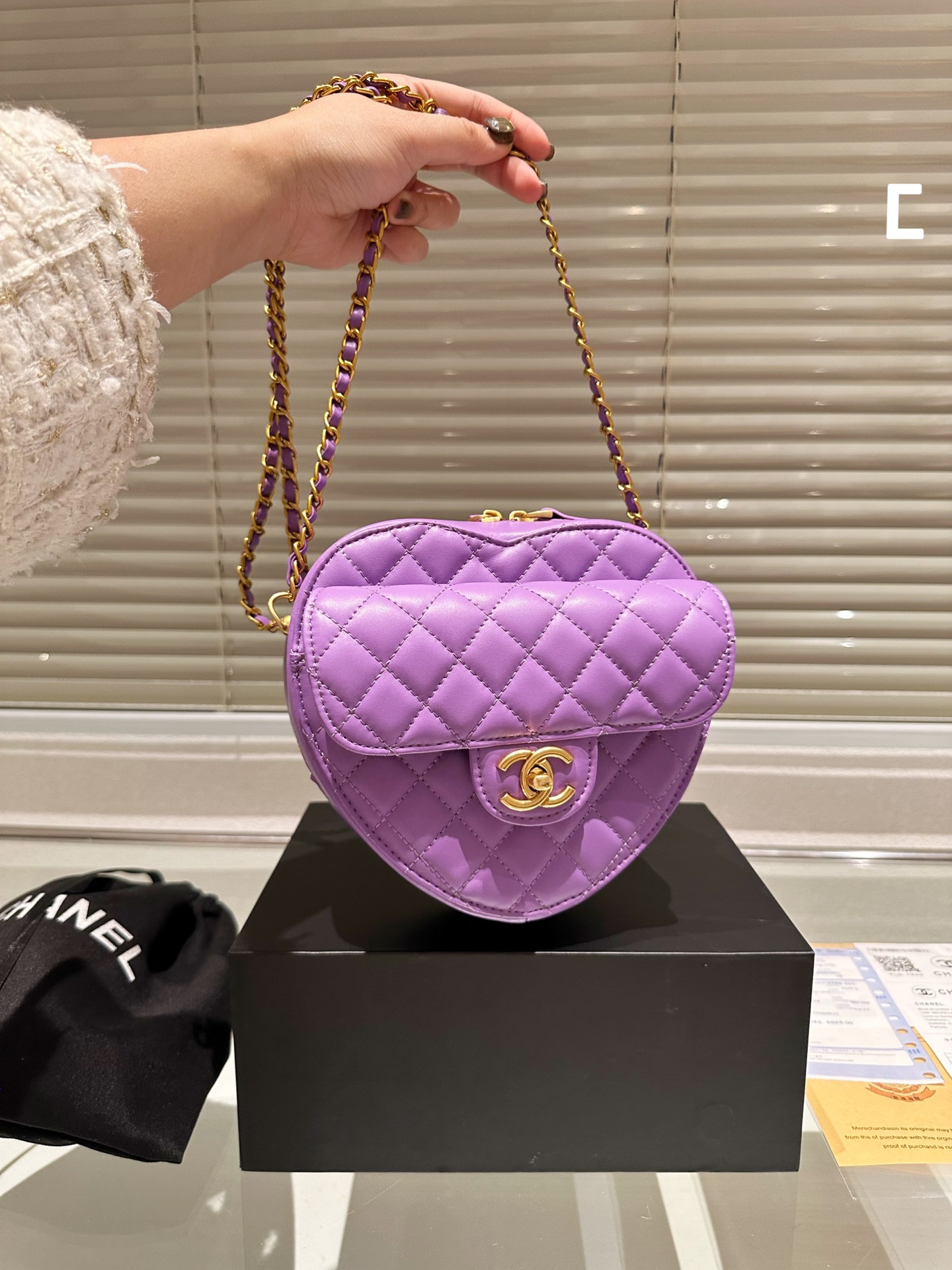 Chanel Heart Chain Bag