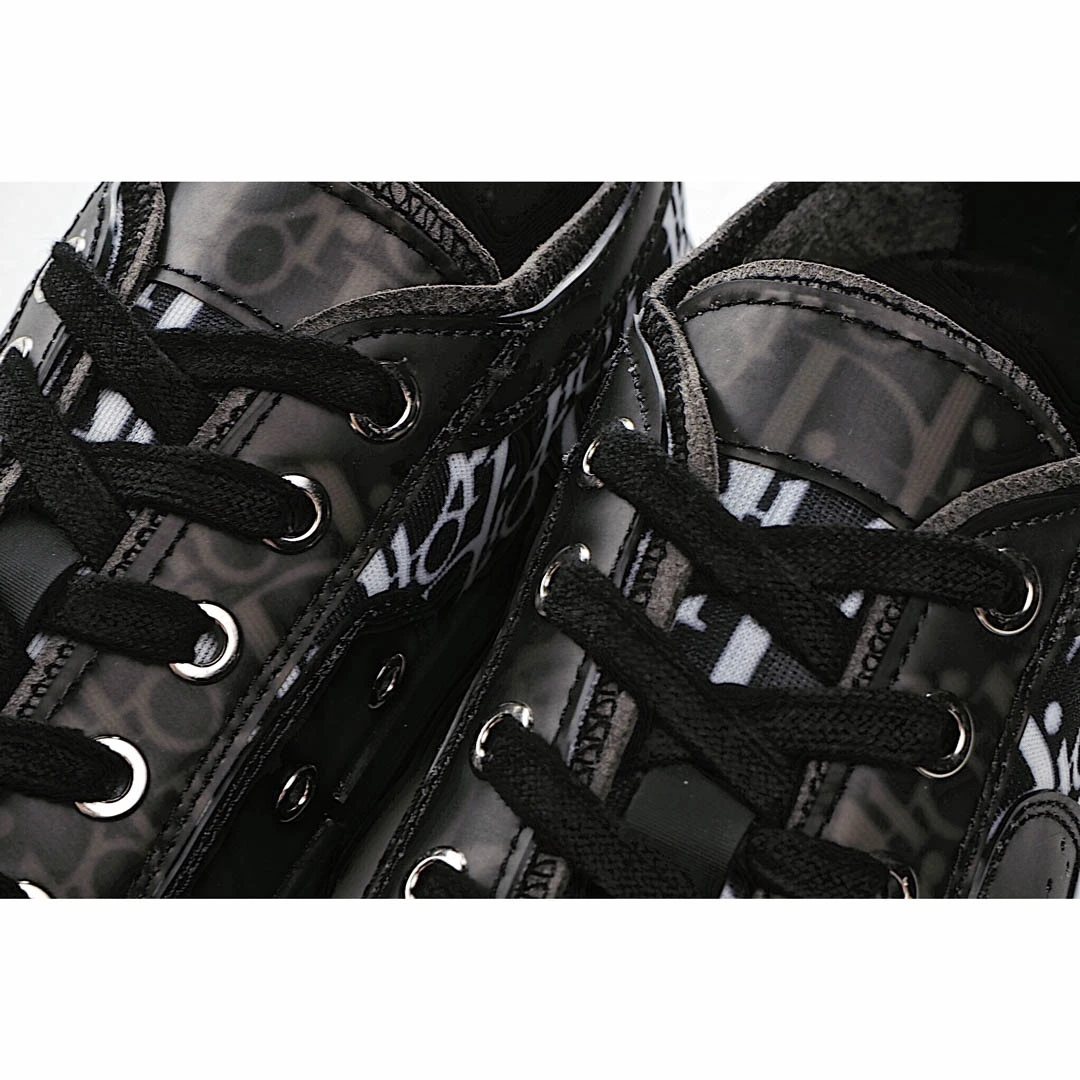 Dior B23 Oblique Slip-on Low Top Sneakers Sheer Print Sneakers
