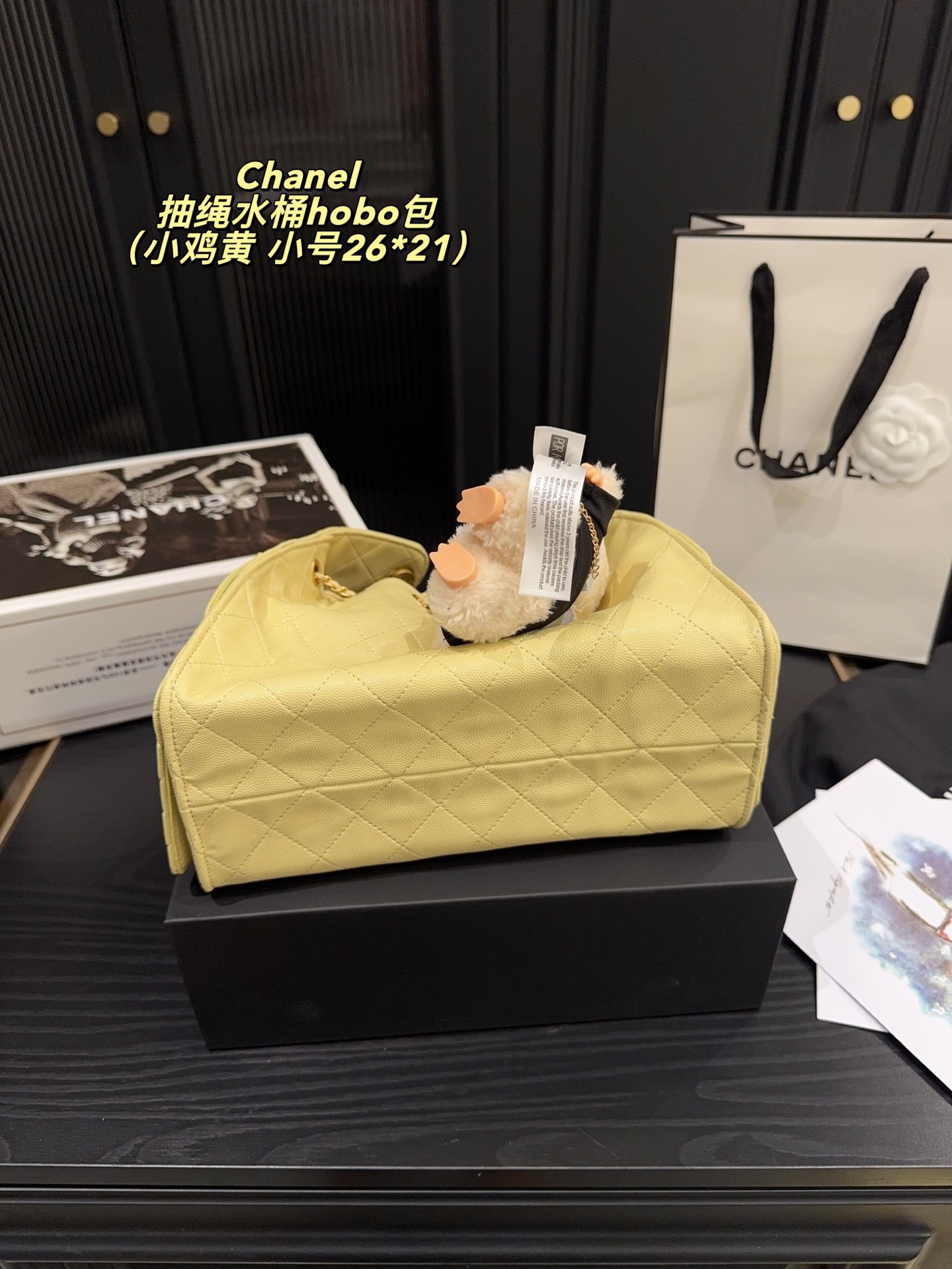 Chanel 25 Drawstring bucket hobo bag
