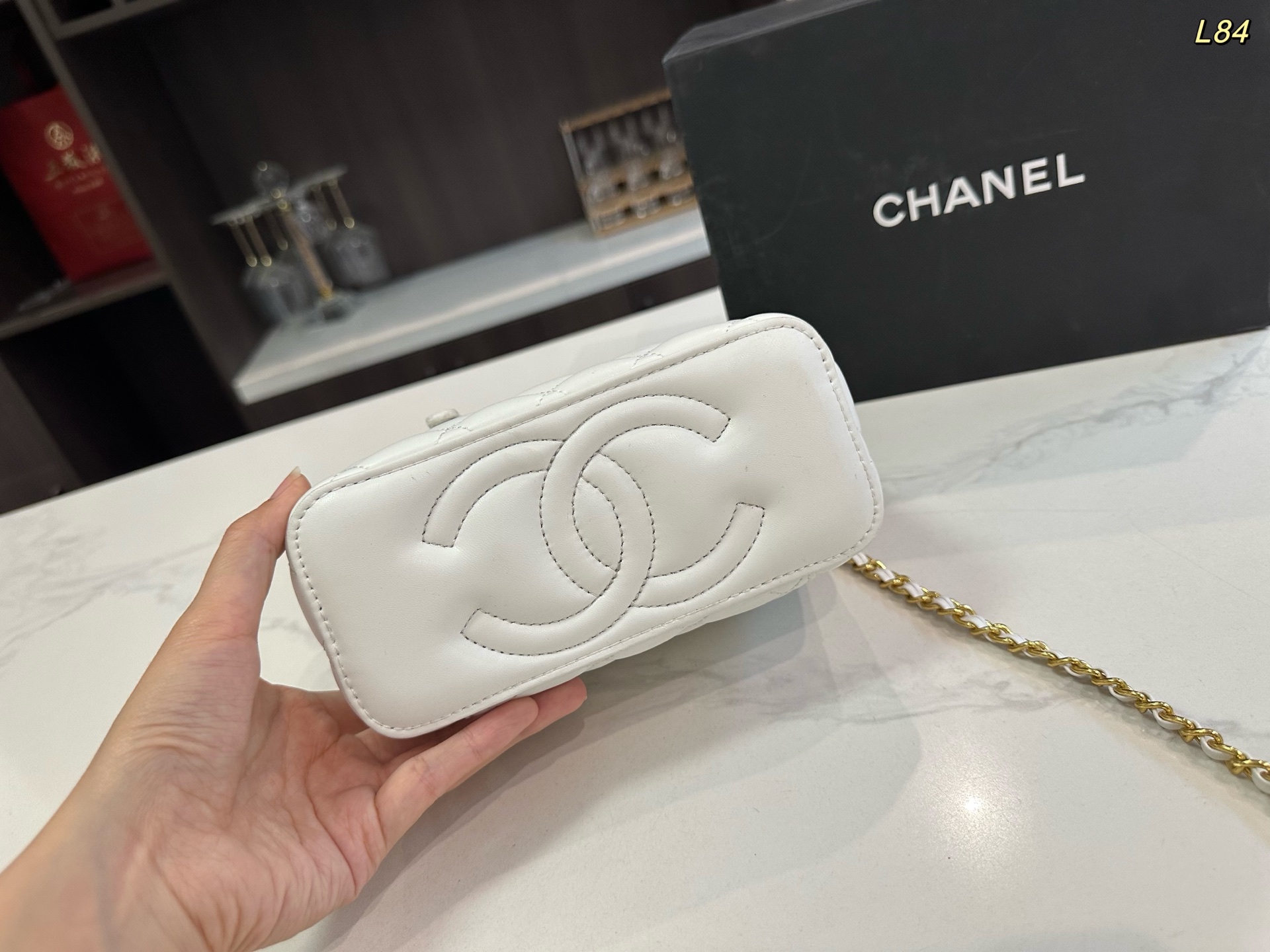 Chanel Handle Cosmetic Bag