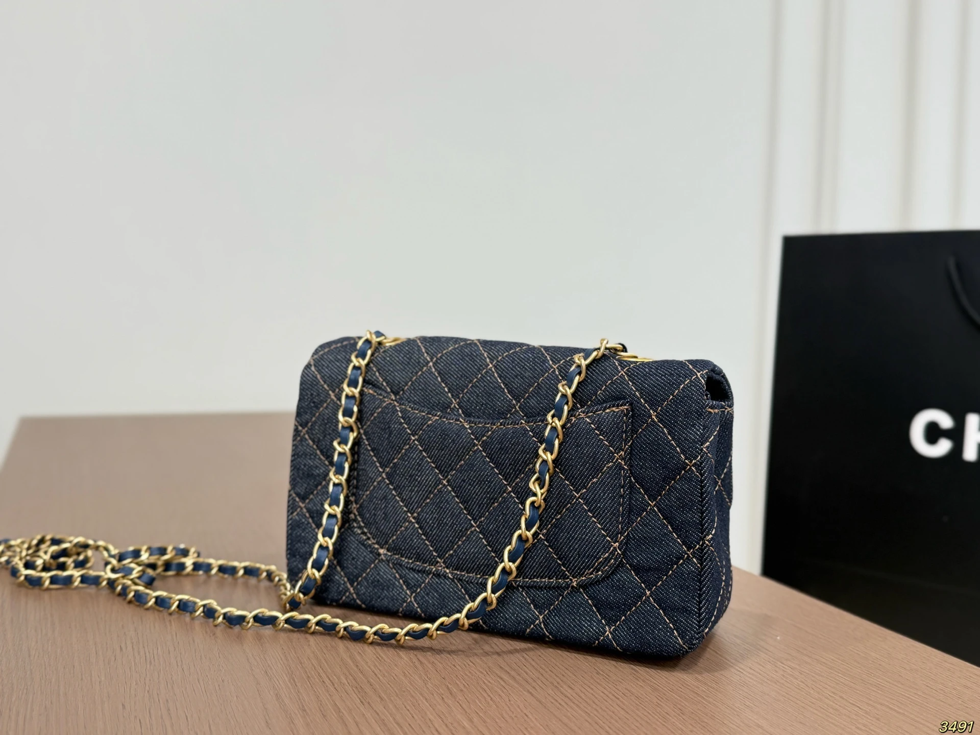 Chanel Denim Quilted Bag