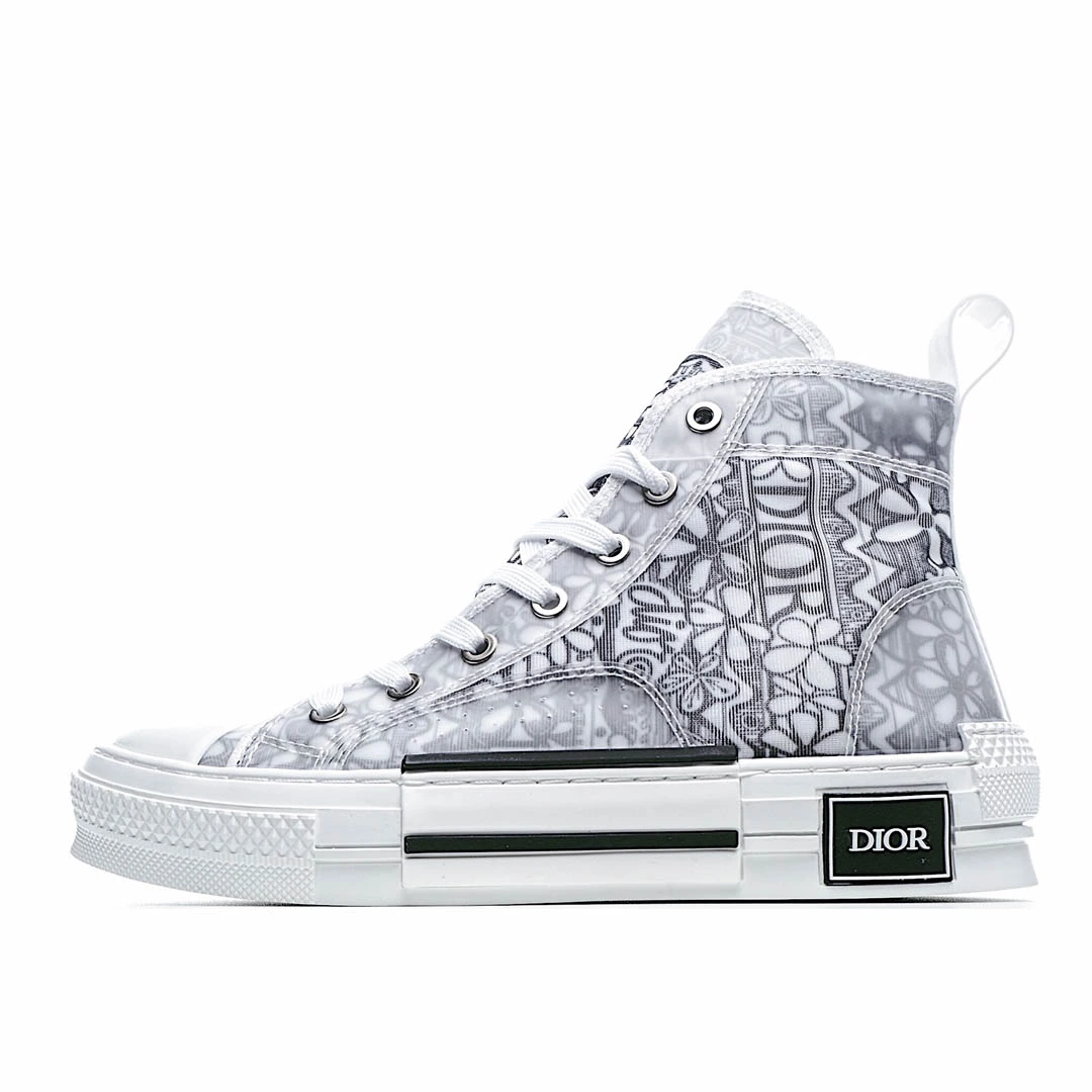 Dior B23 Oblique Slip-on Low Top Sneakers Sheer Print Sneakers